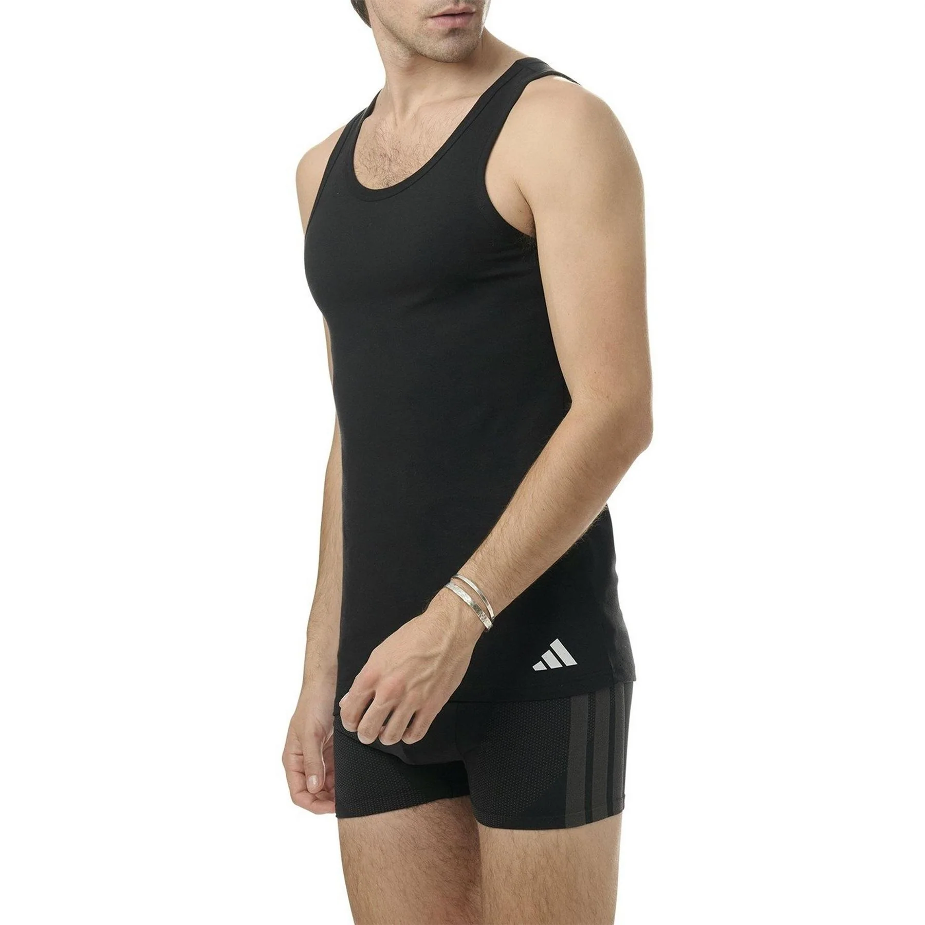 adidas 2 Pack Slim Fit Scoop Neck Tank - Image 4