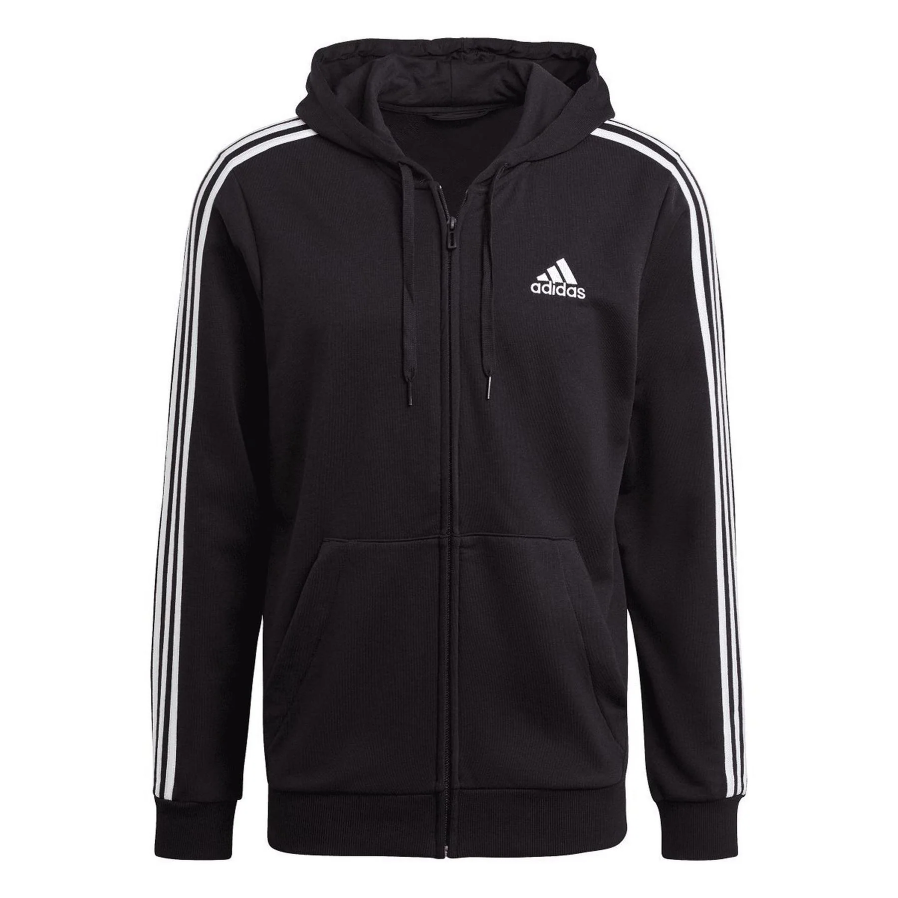 adidas Essentials 3-Stripes Full Zip Hoodie - Image 2