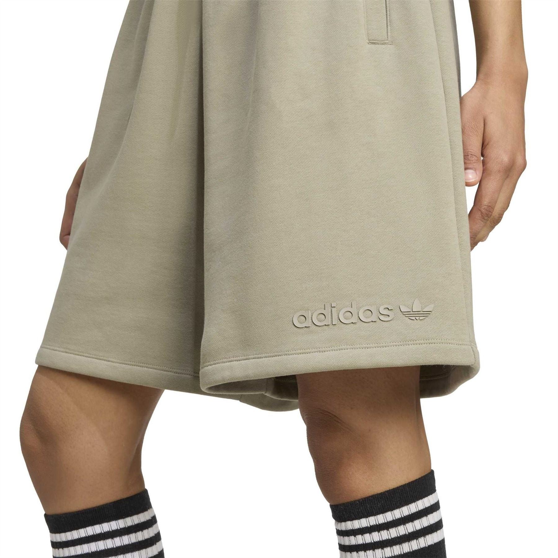 adidas Ess Lin Bermuda Sweat Shorts with Elasticated Waistband - Image 9