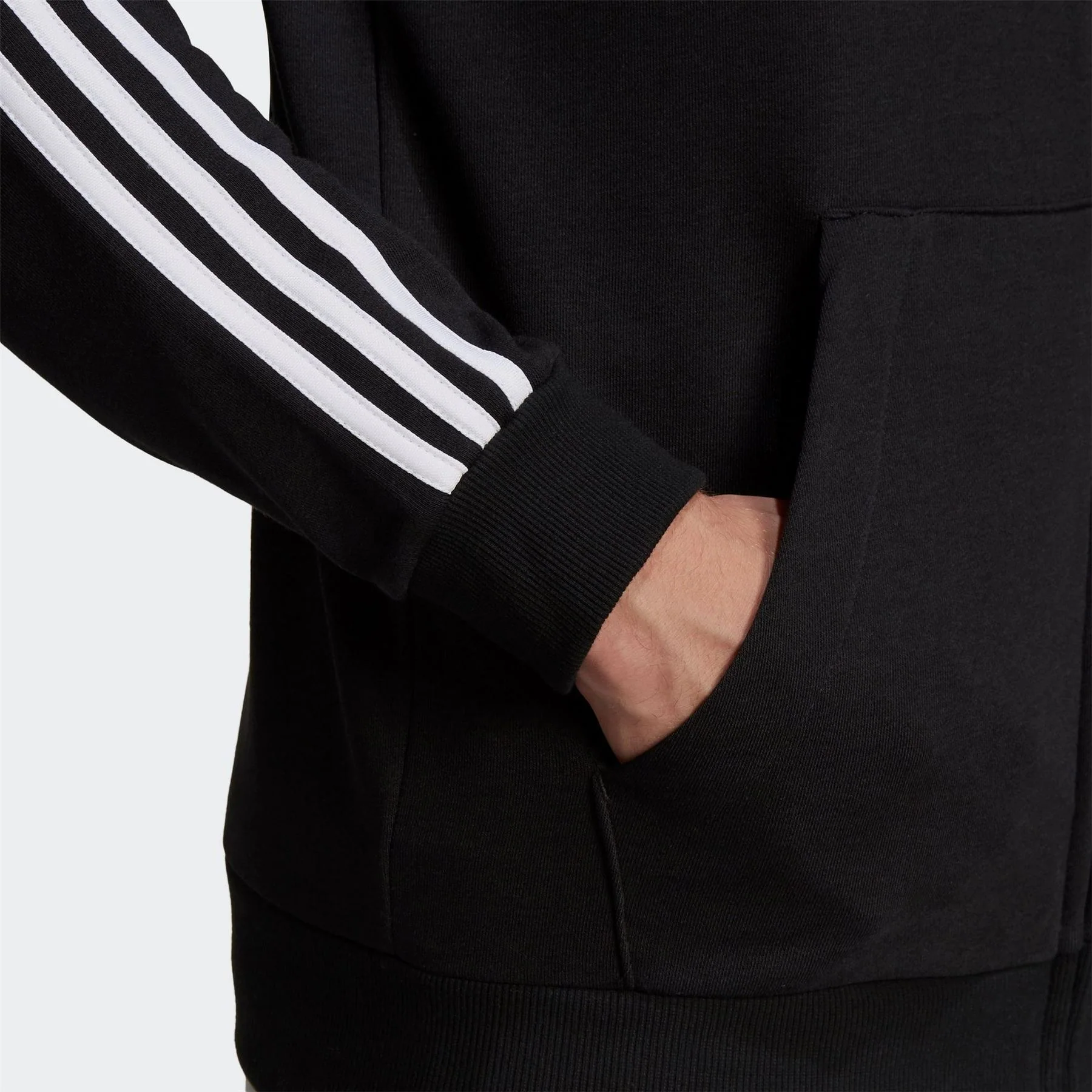 adidas French Terry 3 Stripes Full Zip Hoodie - Image 5