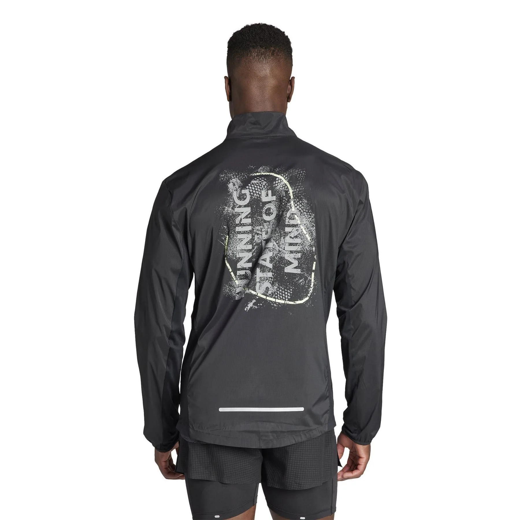 adidas Ultimate Allover Print Wind.RDY Reflective Slim Fit Performance Running Jacket - Image 3
