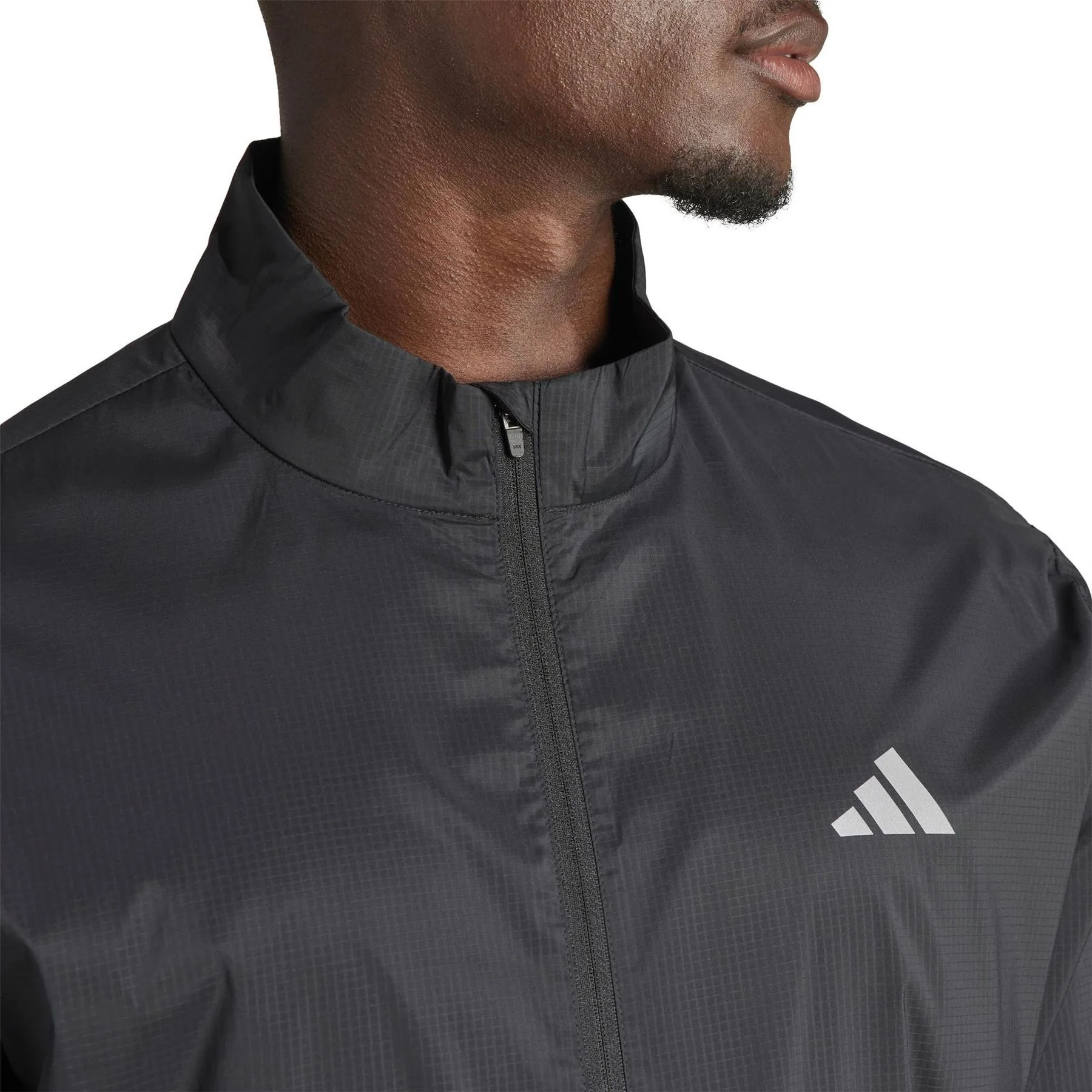 adidas Ultimate Allover Print Wind.RDY Reflective Slim Fit Performance Running Jacket - Image 5