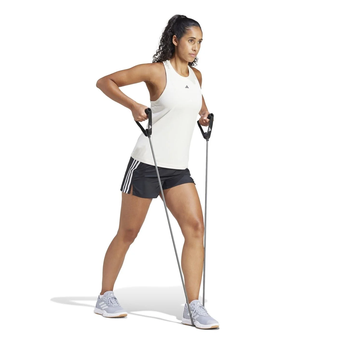 adidas High Waisted Woven Tracksuit Shorts - Image 4