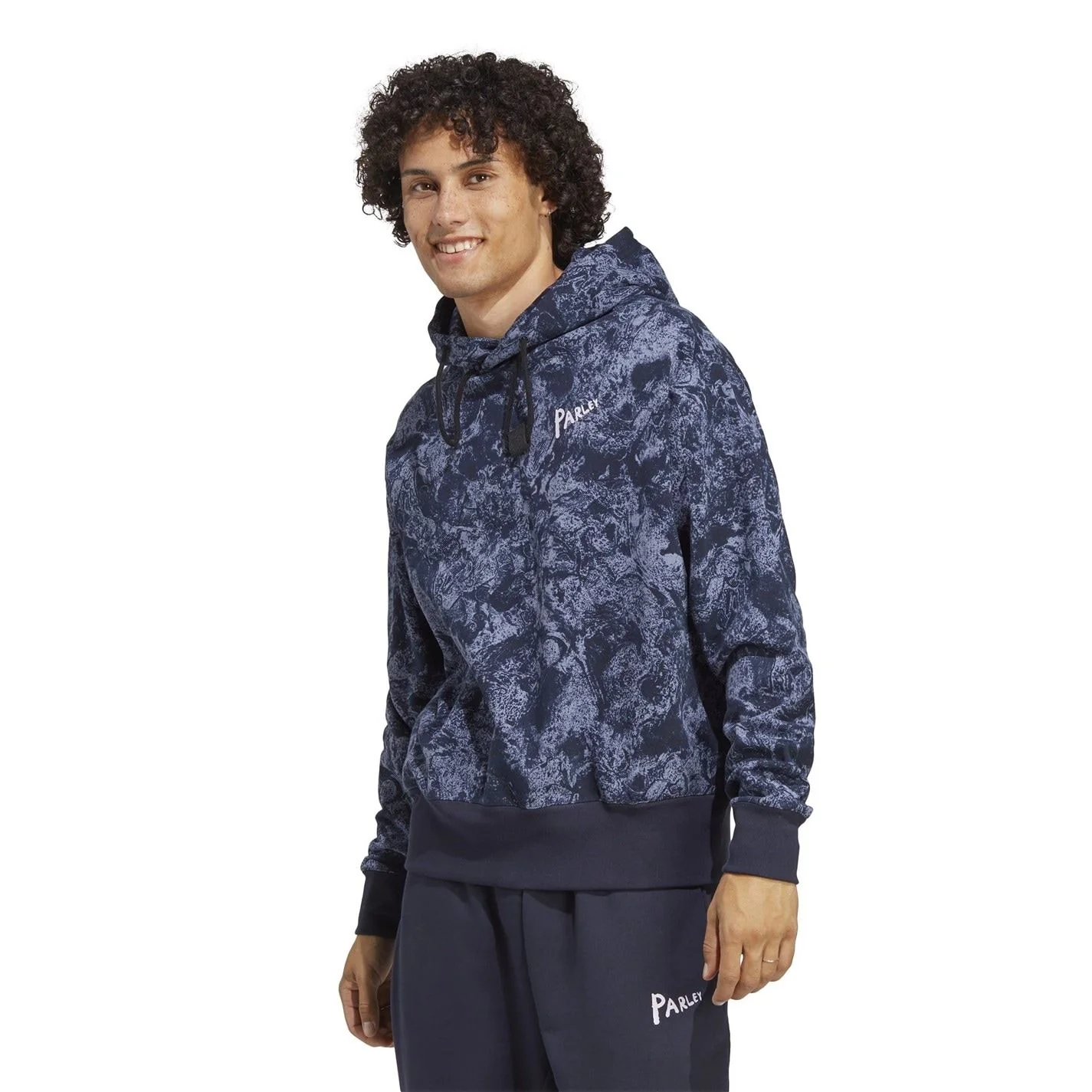 adidas Hooded Relaxed Fit Long Sleeve Sweatshirt - Image 2
