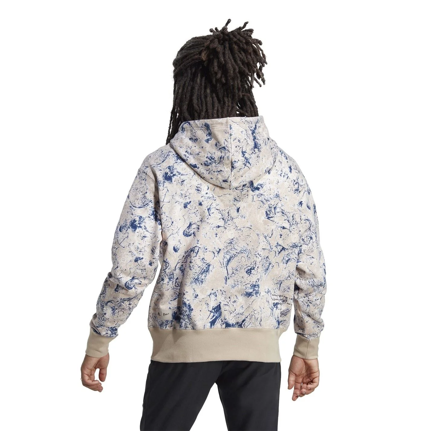 adidas Hooded Relaxed Fit Long Sleeve Sweatshirt - Image 7
