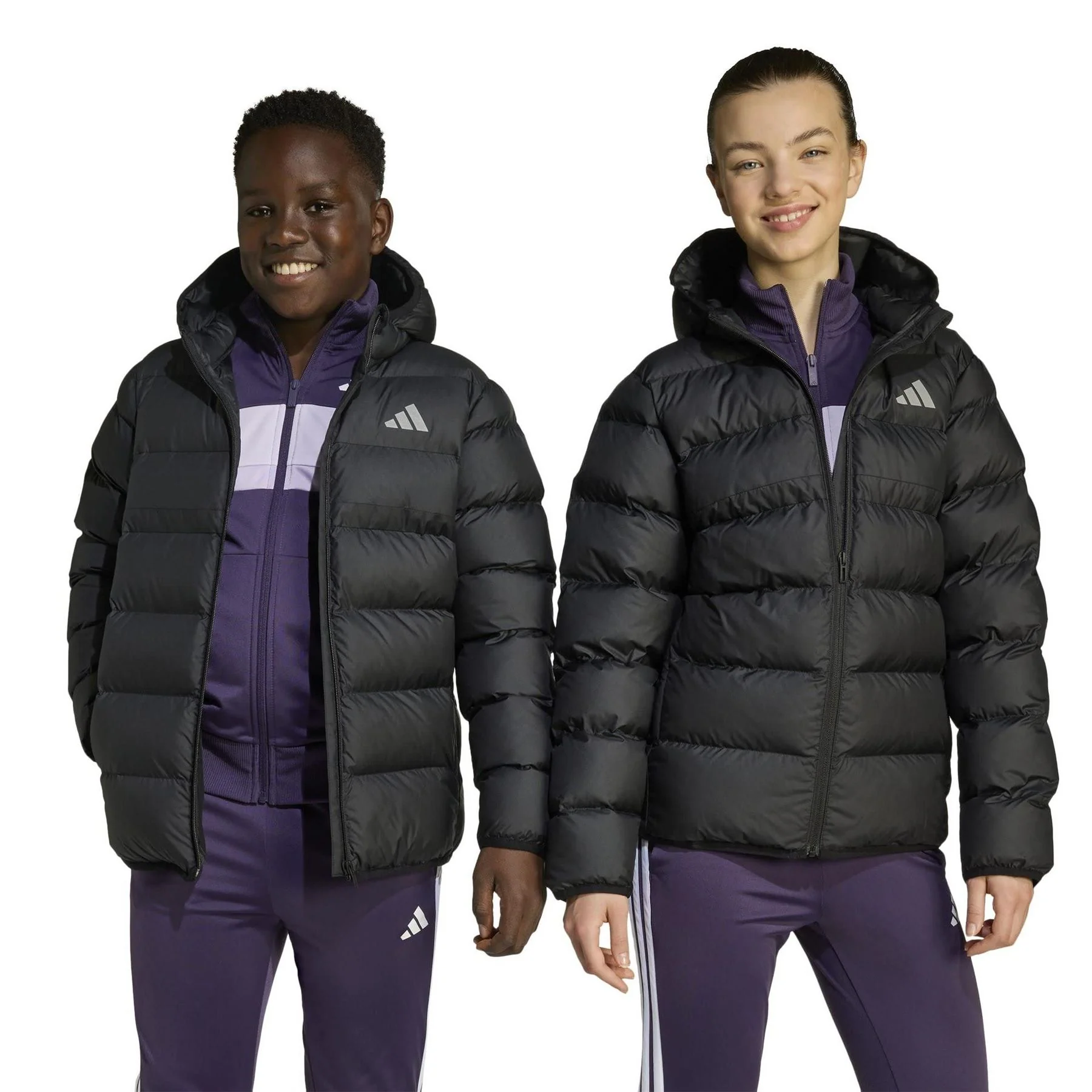adidas Kids Synthetic Down Water Repellent Climawarm Puffer Jacket - Image 24