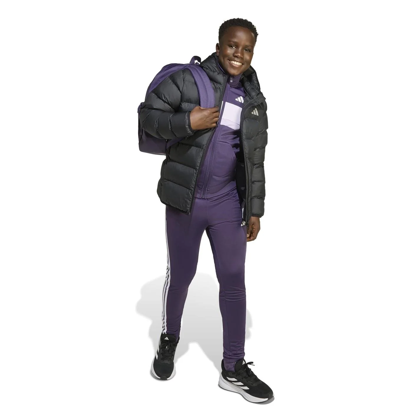 adidas Kids Synthetic Down Water Repellent Climawarm Puffer Jacket - Image 7