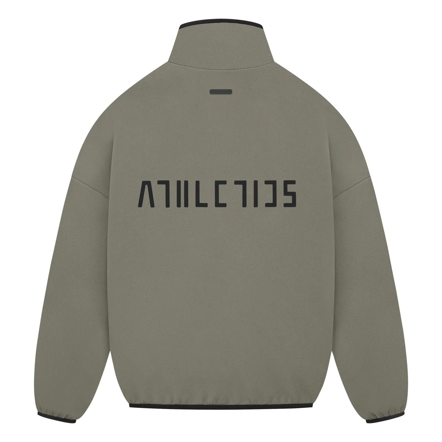 adidas Lettering Relaxed Fit Funnel Neck Long Sleeve Drop Shoulder Athletic Top - Image 8