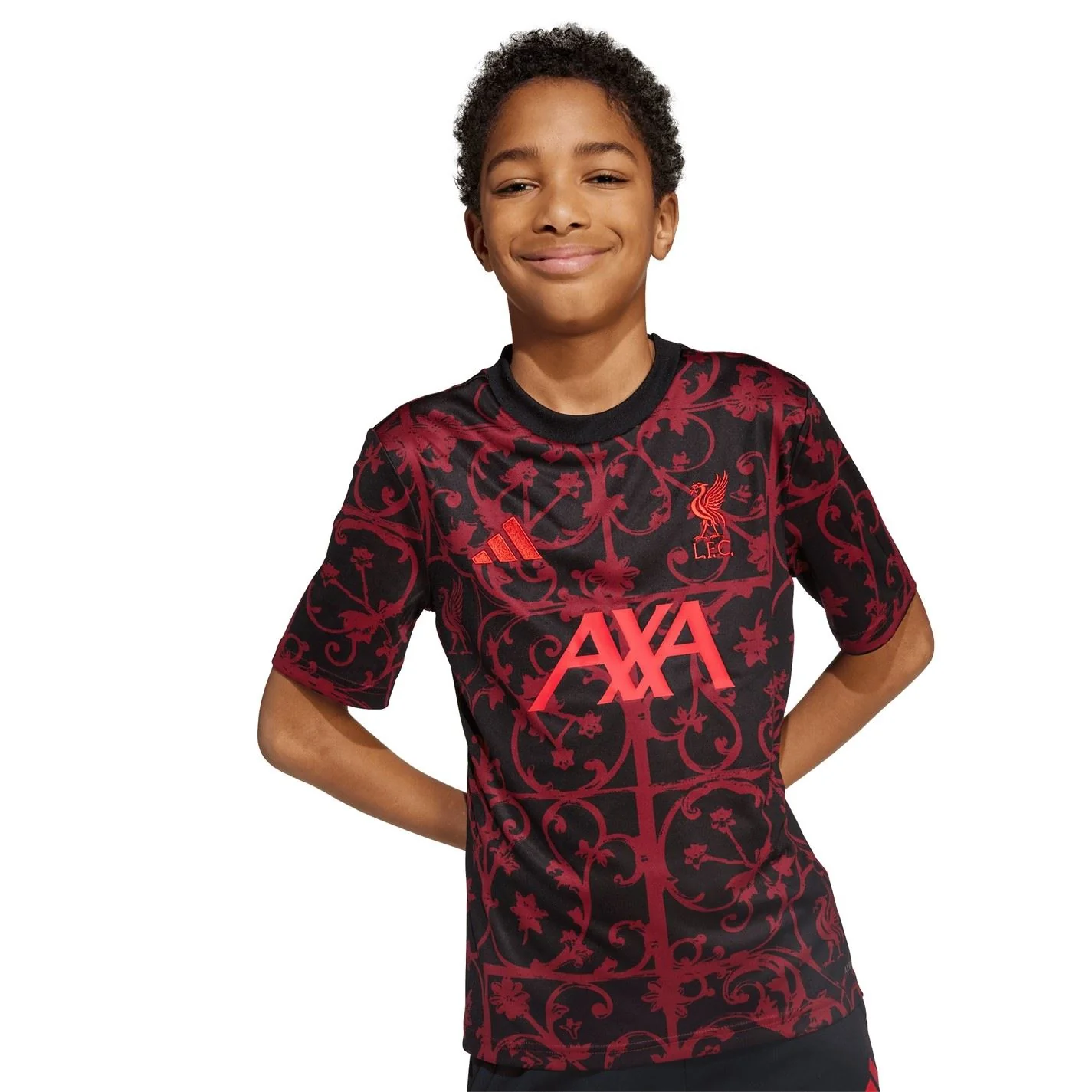adidas Liverpool Pre Match Shirt 2025 2026 Juniors - Image 5