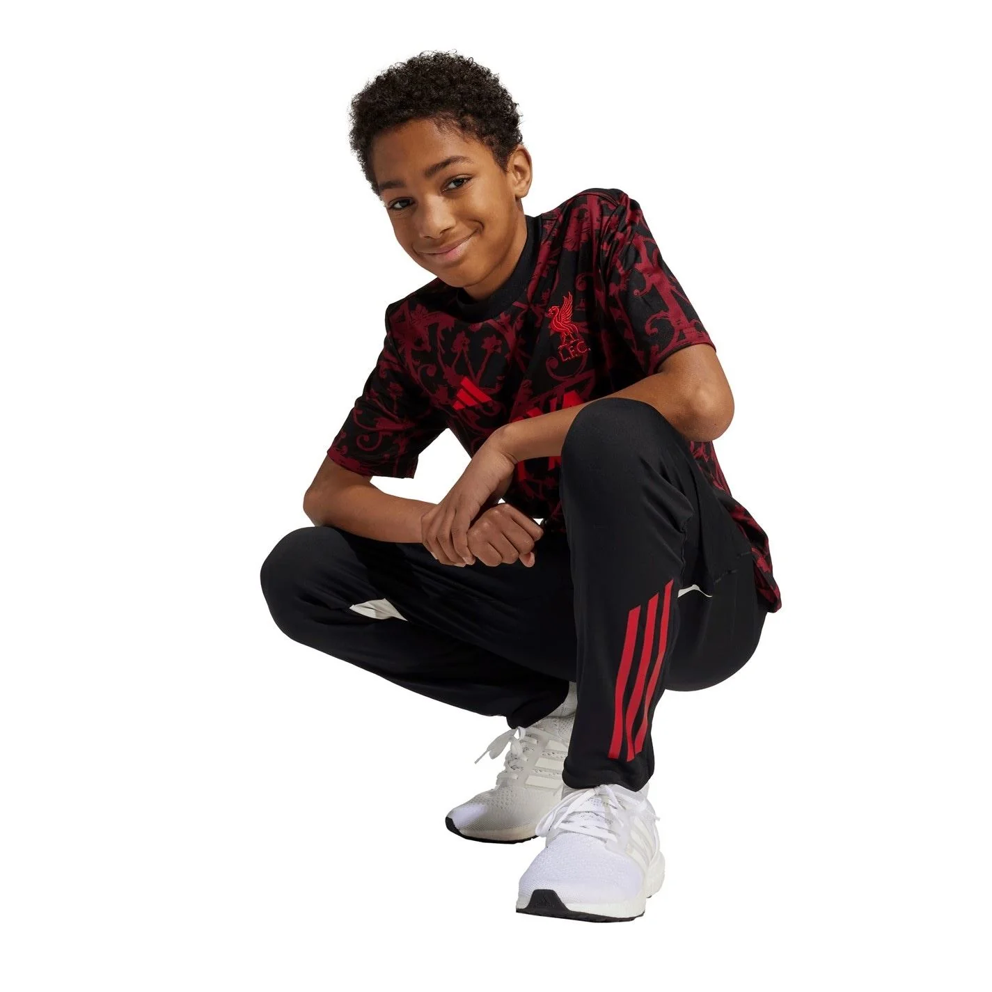 adidas Liverpool Pre Match Shirt 2025 2026 Juniors - Image 6