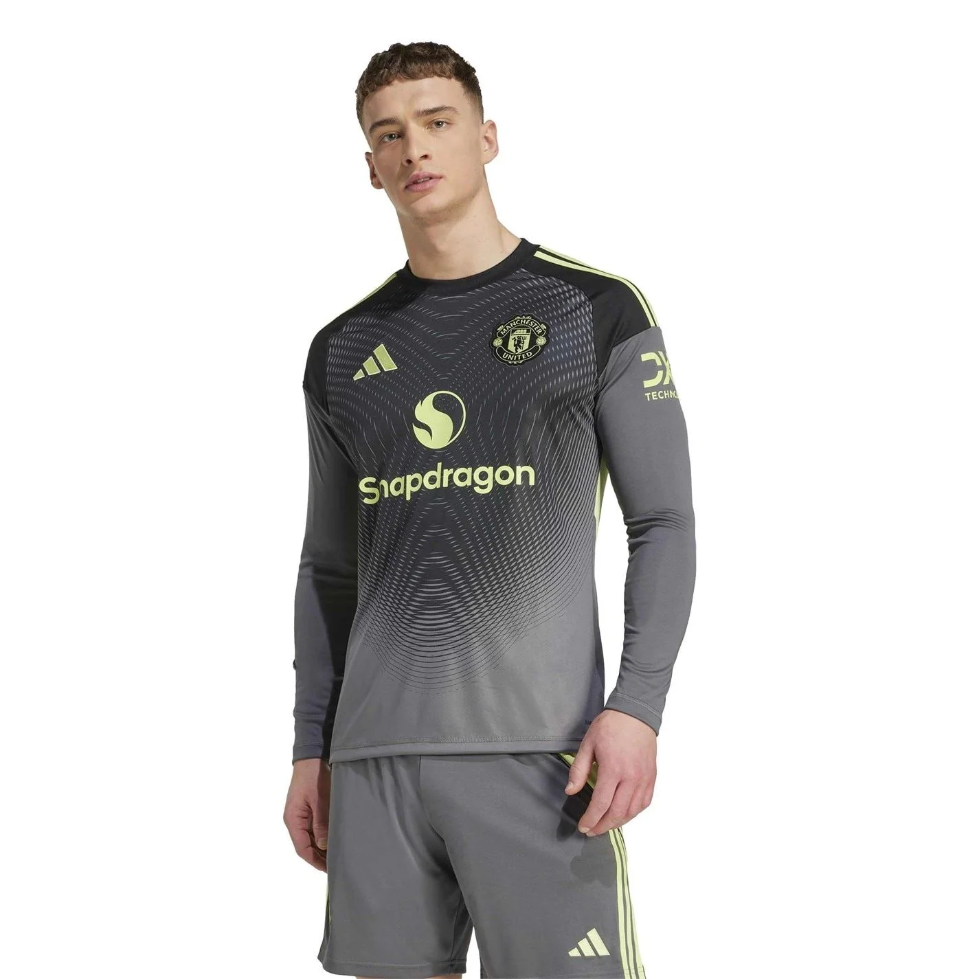adidas Manchester United Long Sleeve Goalkeeper Shirt 2025 2026 Adults - Image 4