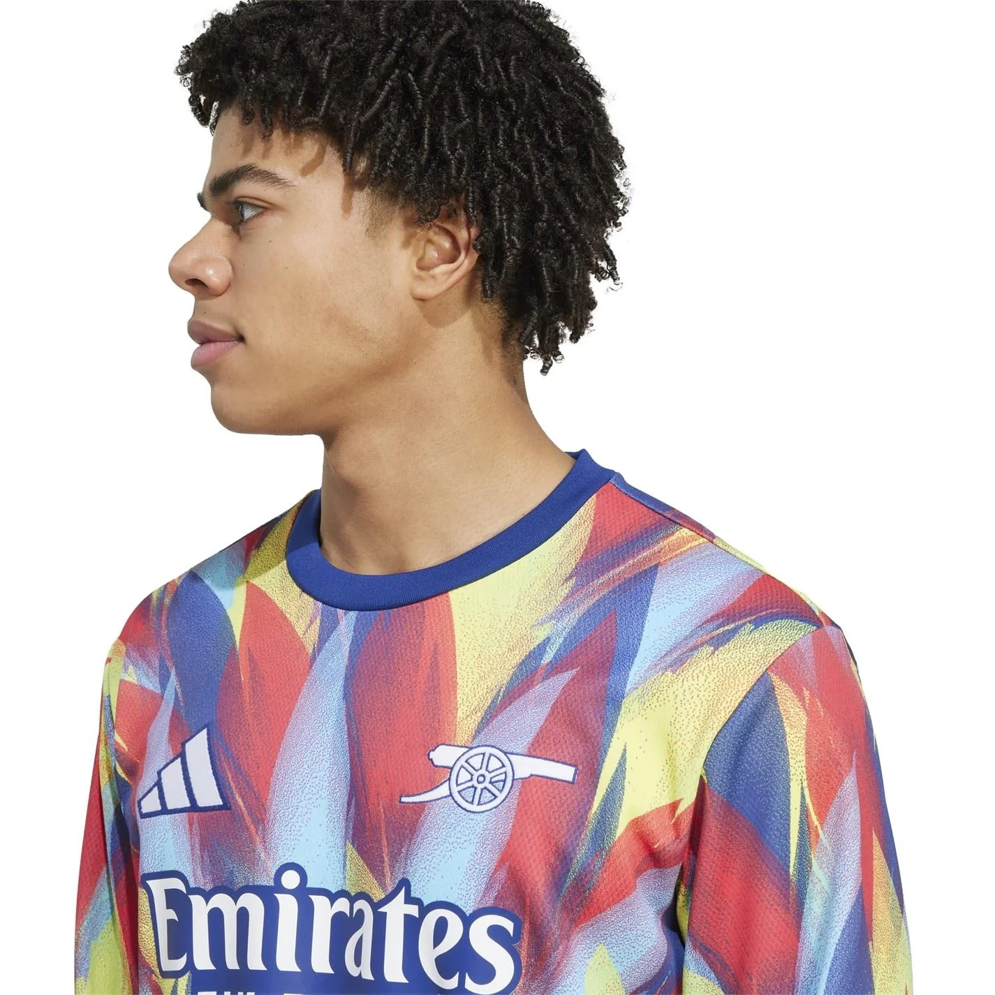 adidas Mens Arsenal Long Sleeve Pre Match Shirt 2025 2026 - Image 5