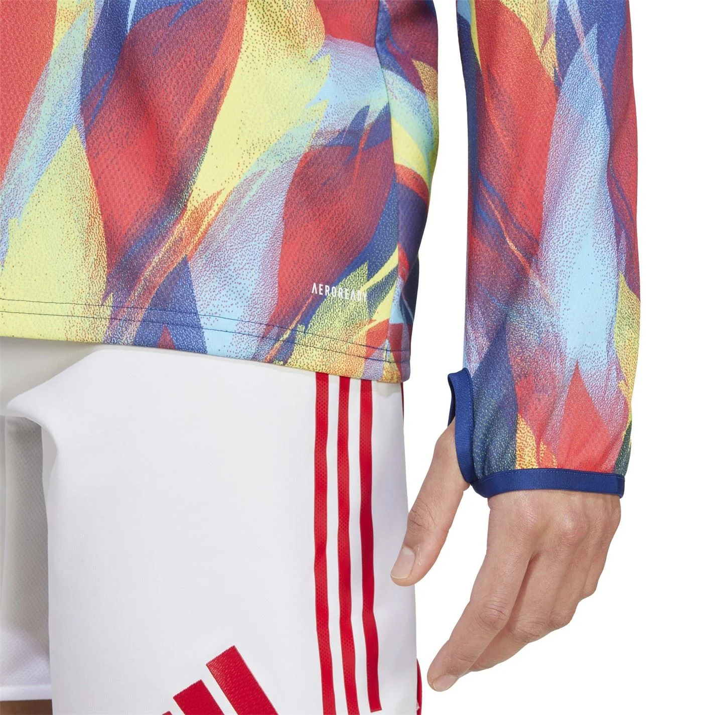 adidas Mens Arsenal Long Sleeve Pre Match Shirt 2025 2026 - Image 6