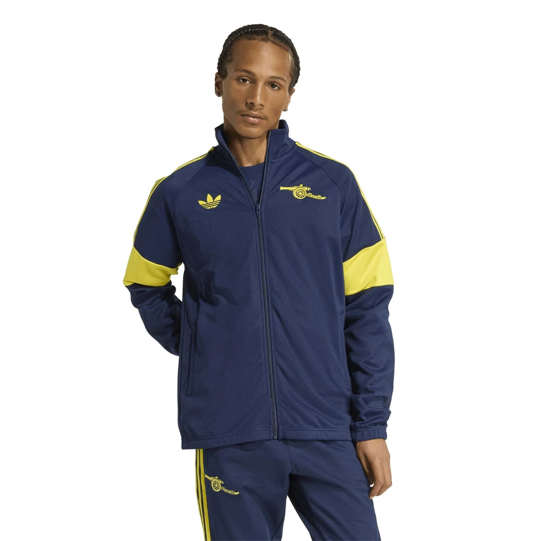 adidas Mens Arsenal Originals Lifestyle Tracksuit Top 25 26 - Image 2