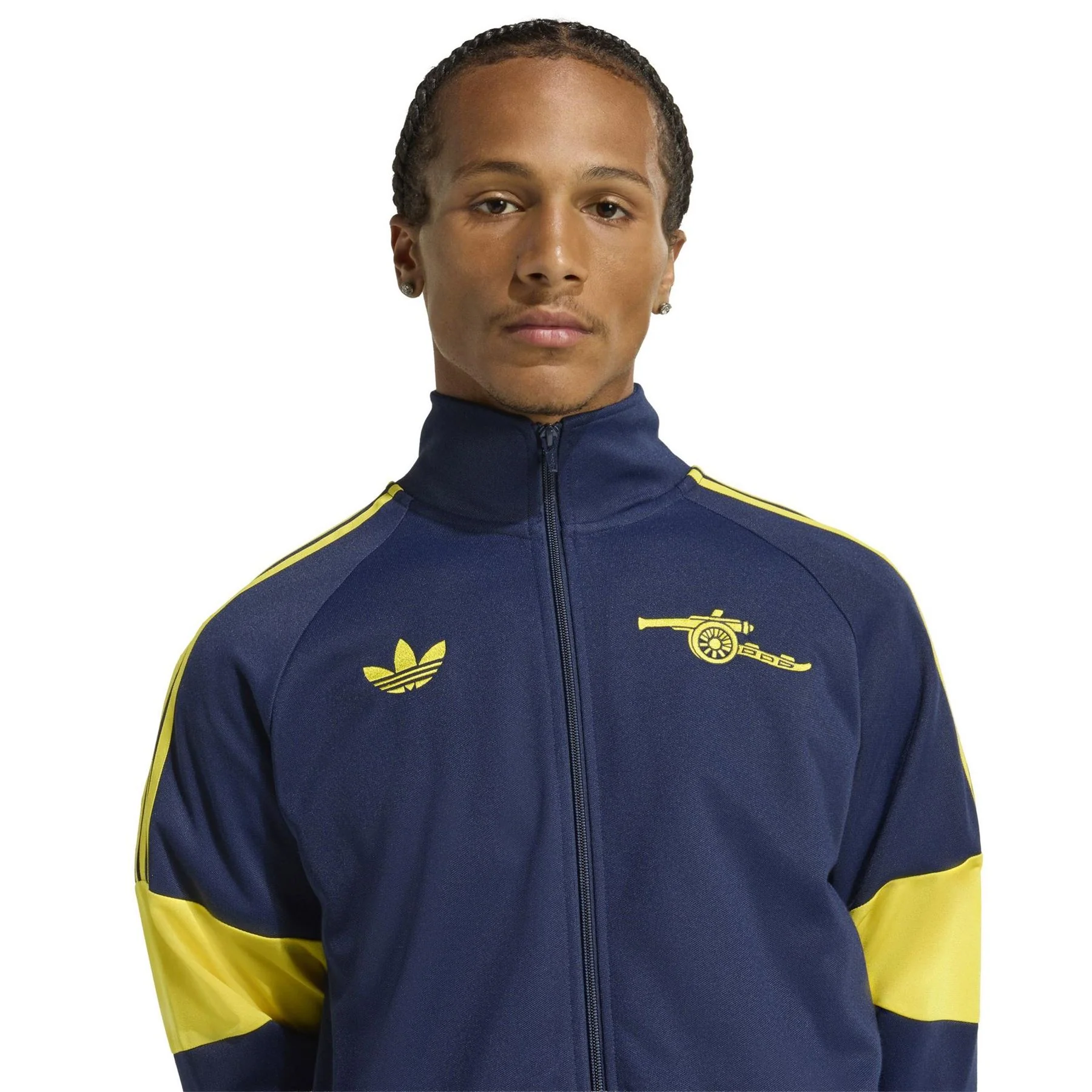 adidas Mens Arsenal Originals Lifestyle Tracksuit Top 25 26 - Image 5