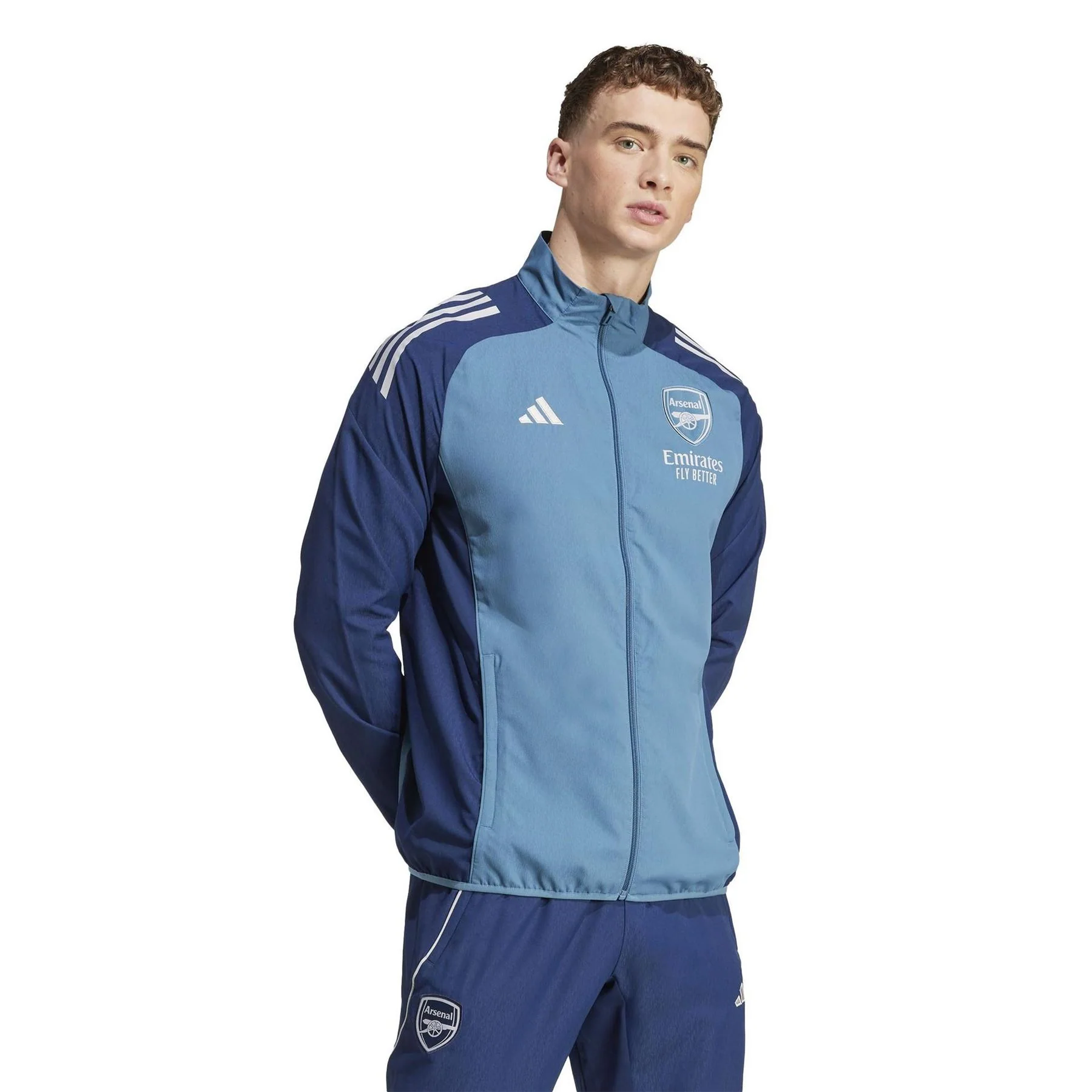 adidas Mens Arsenal Pre Match Tracksuit Top 2025 2026 - Image 4