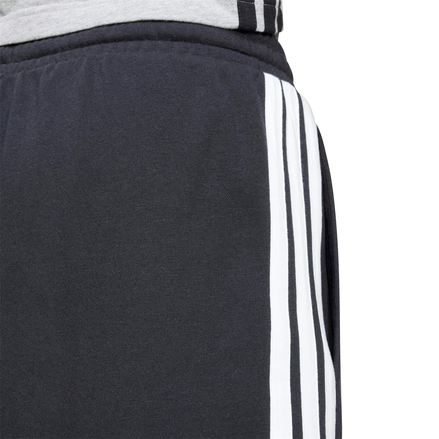 adidas Mens Essentials 3 Stripe Fleece Shorts - Image 49
