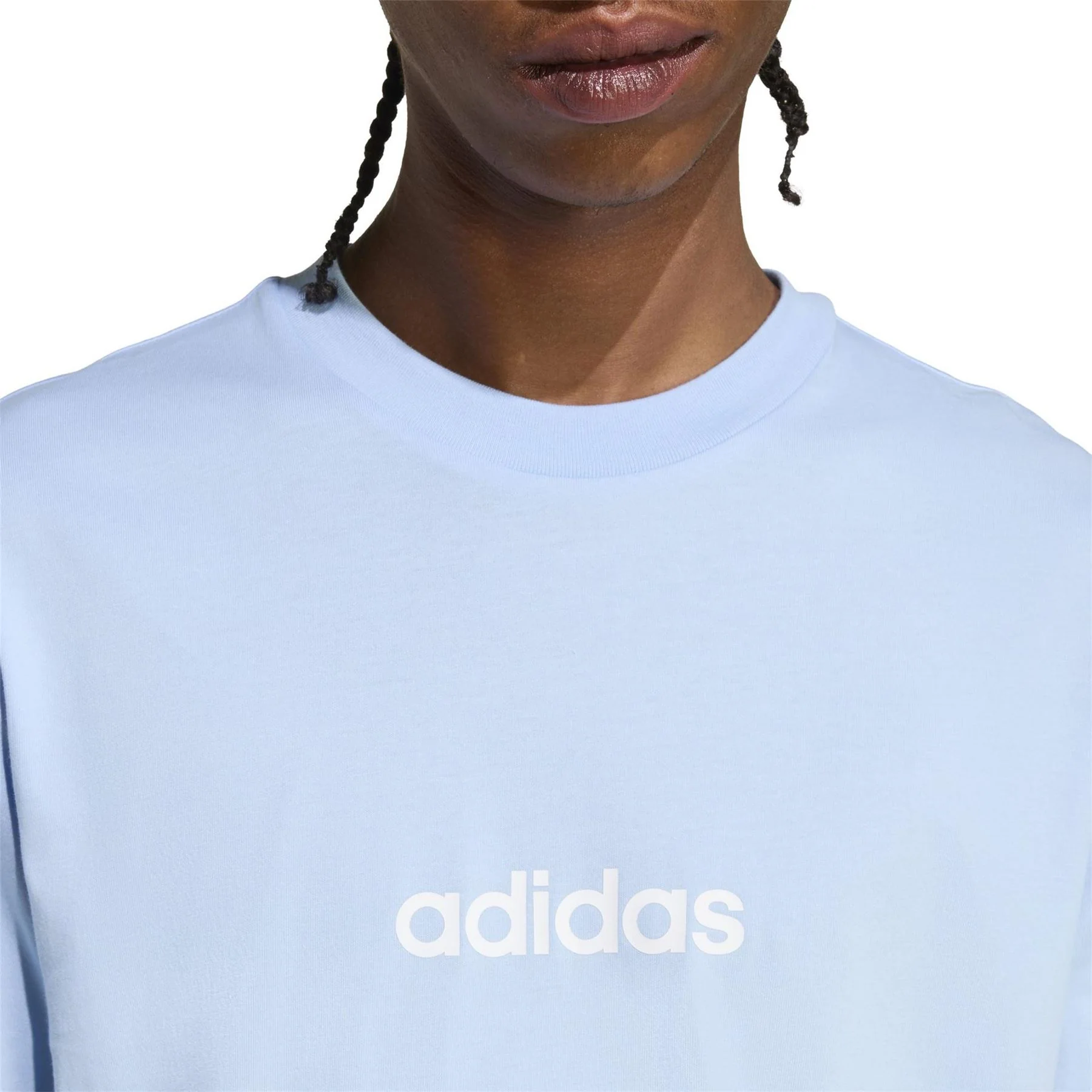 adidas Mens Essentials Single Jersey Linear Embroidered Logo T-Shirt - Image 150