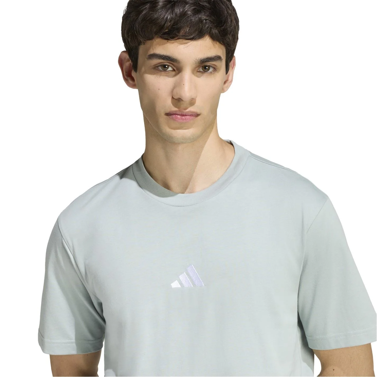 adidas Mens Essentials Single Jersey Linear Embroidered Logo T-Shirt - Image 225