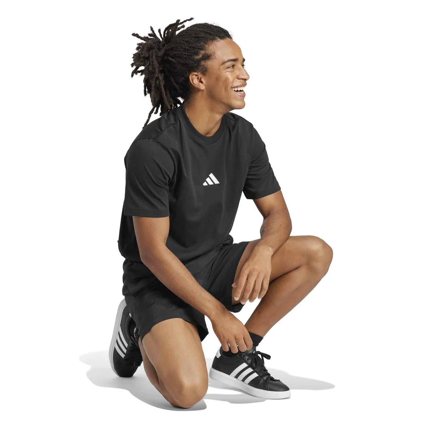 adidas Mens Essentials Single Jersey Linear Embroidered Logo T-Shirt - Image 71