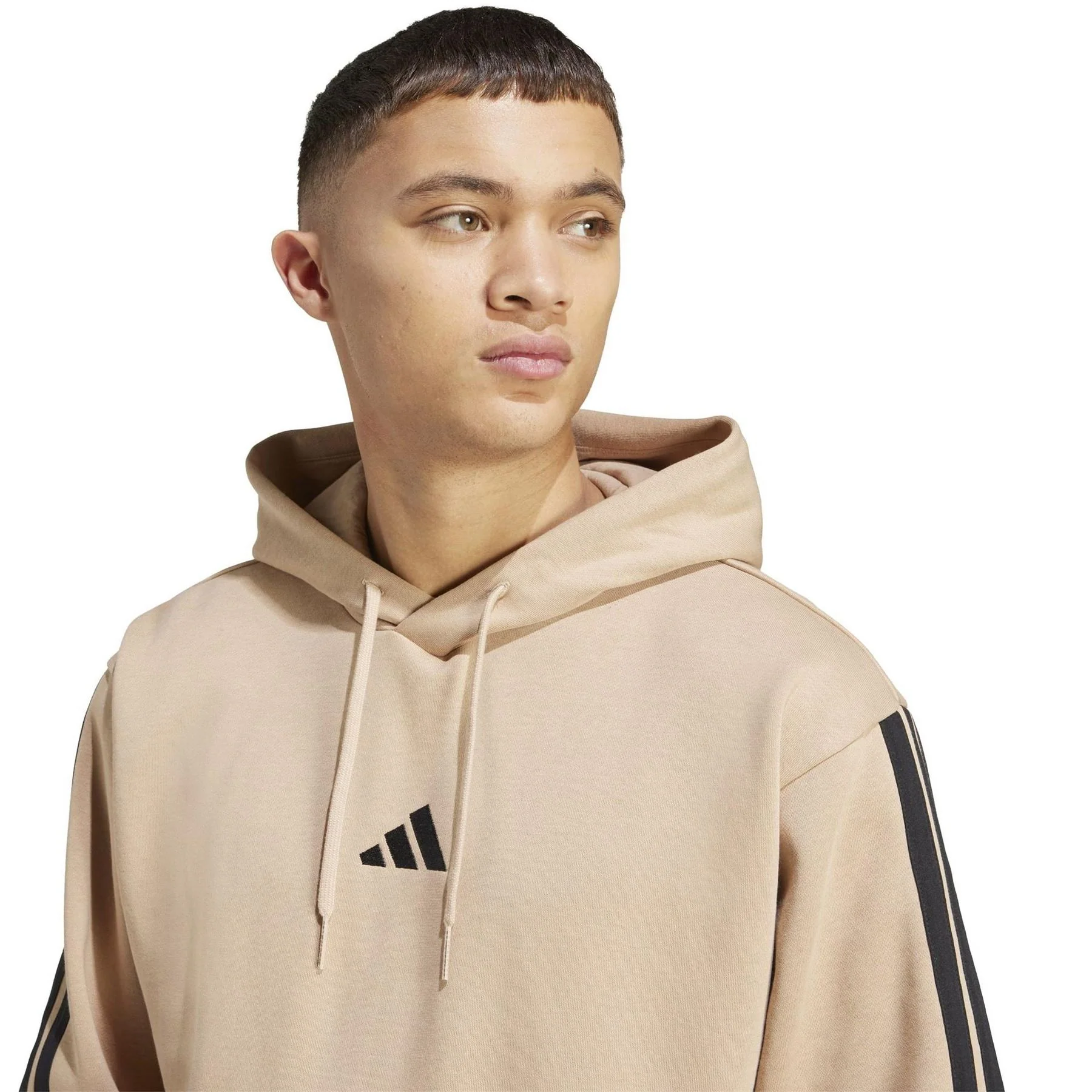 adidas Mens Fleece 3 Stripes Hoodie - Image 16