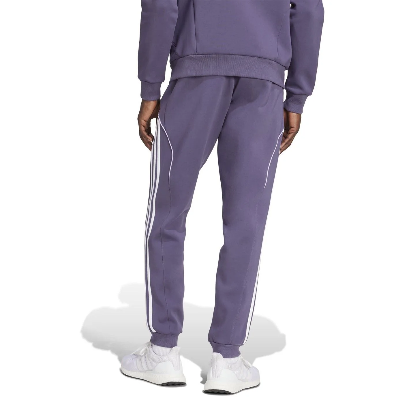 adidas Mens Manchester United Ubackpack Doubleknit Tracksuit Bottoms - Image 3