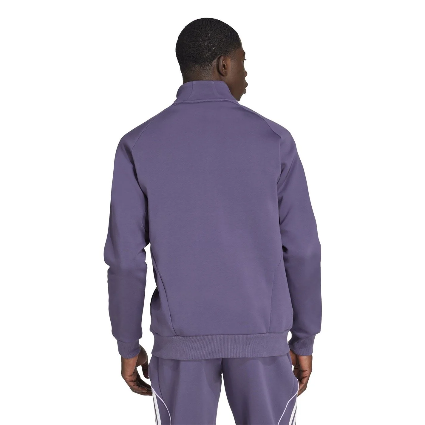 adidas Mens Manchester United Ubackpack Doubleknit Tracksuit Top - Image 3