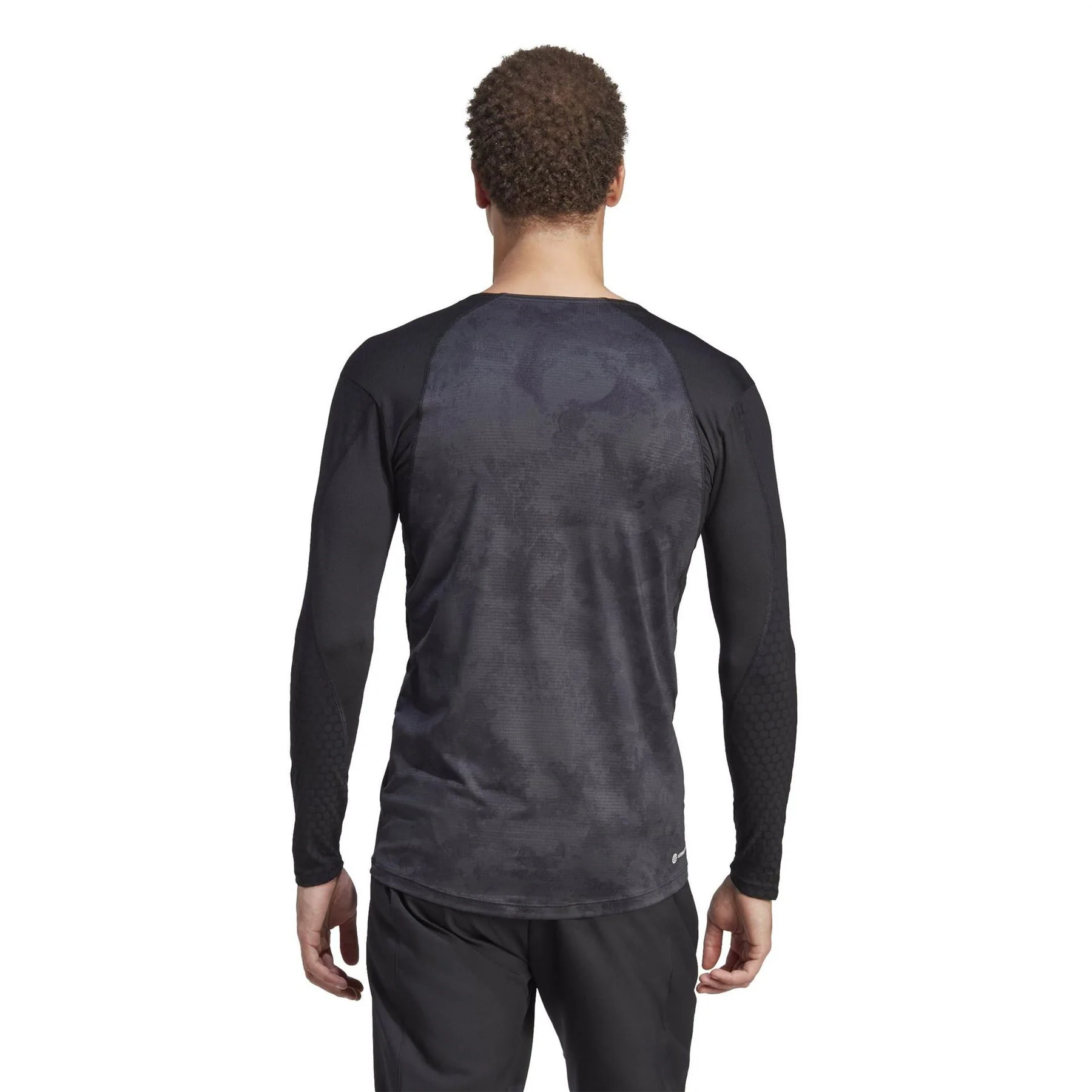 adidas Paris Crew Neck Slim Fit Long Sleeve T-Shirt - Image 3