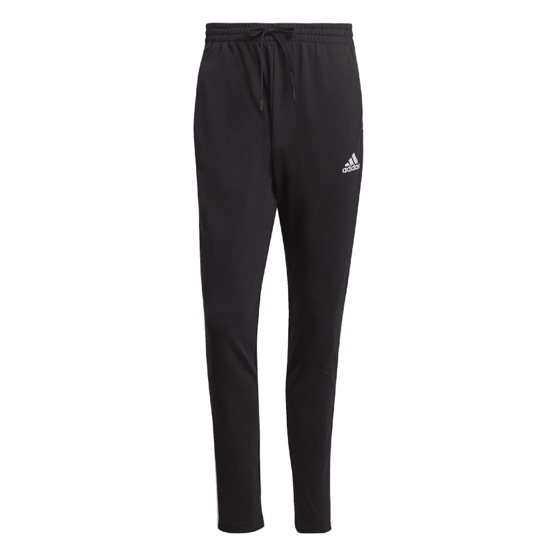 adidas Single Jersey Tapered 3 Stripes Joggers - Image 4