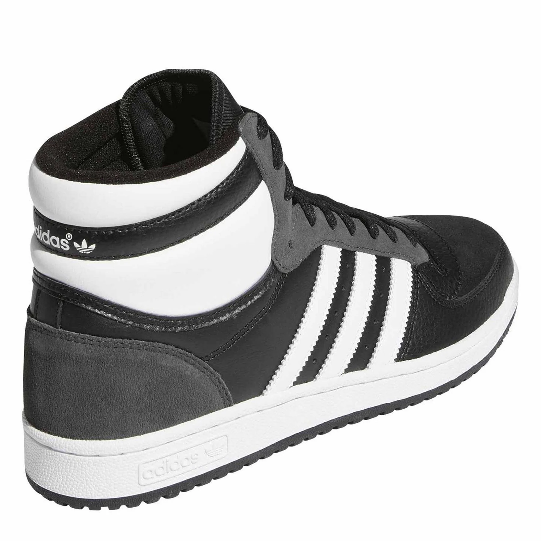 adidas T Ten Rb Sn99 Lace Up Canvas Hi Top Sneakers - Image 4