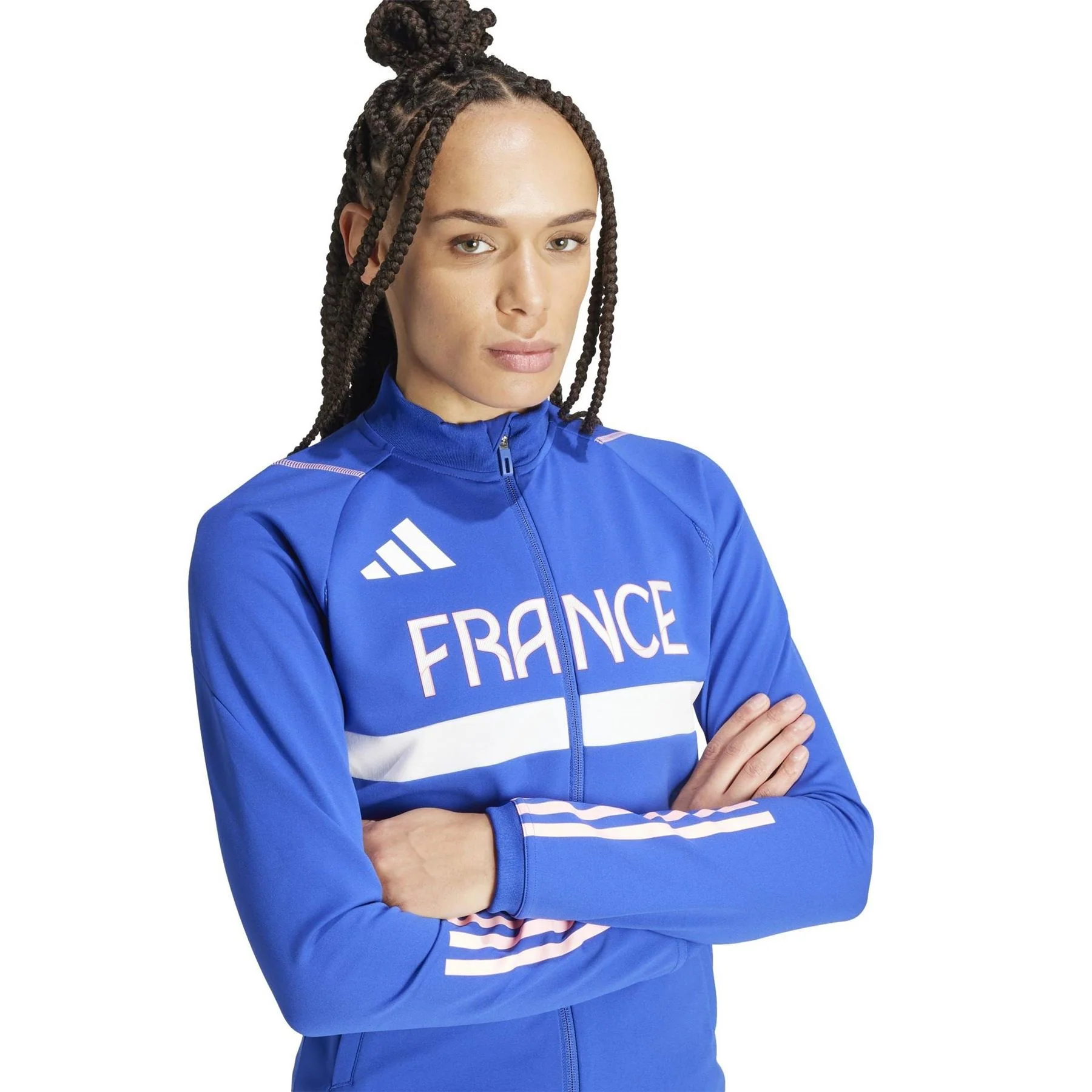 adidas Team France Aeroready Slim Fit Performance Training Jacket - Image 5