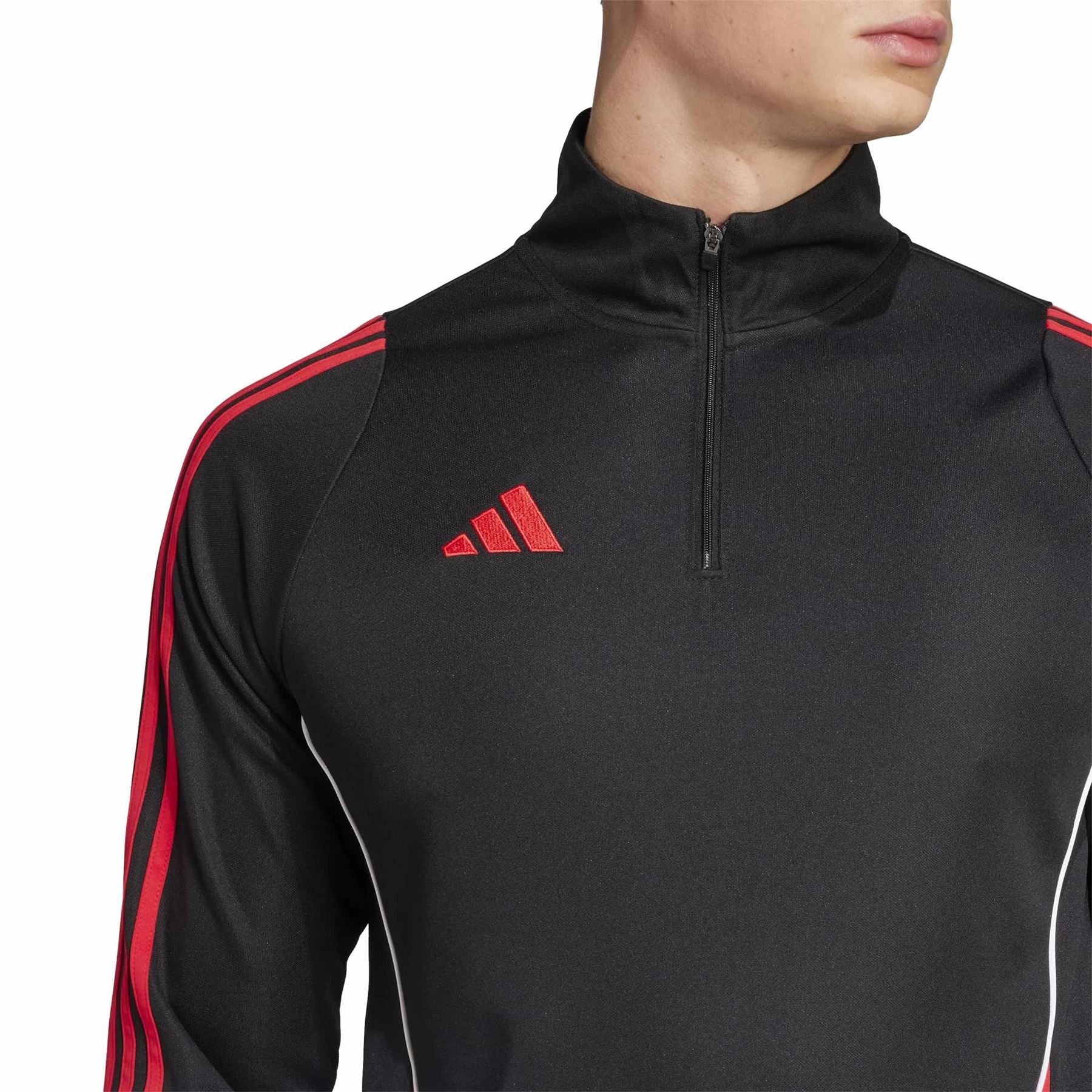 adidas Tiro24 Zip Neck Raglan Sleeve Athletic Top - Image 5