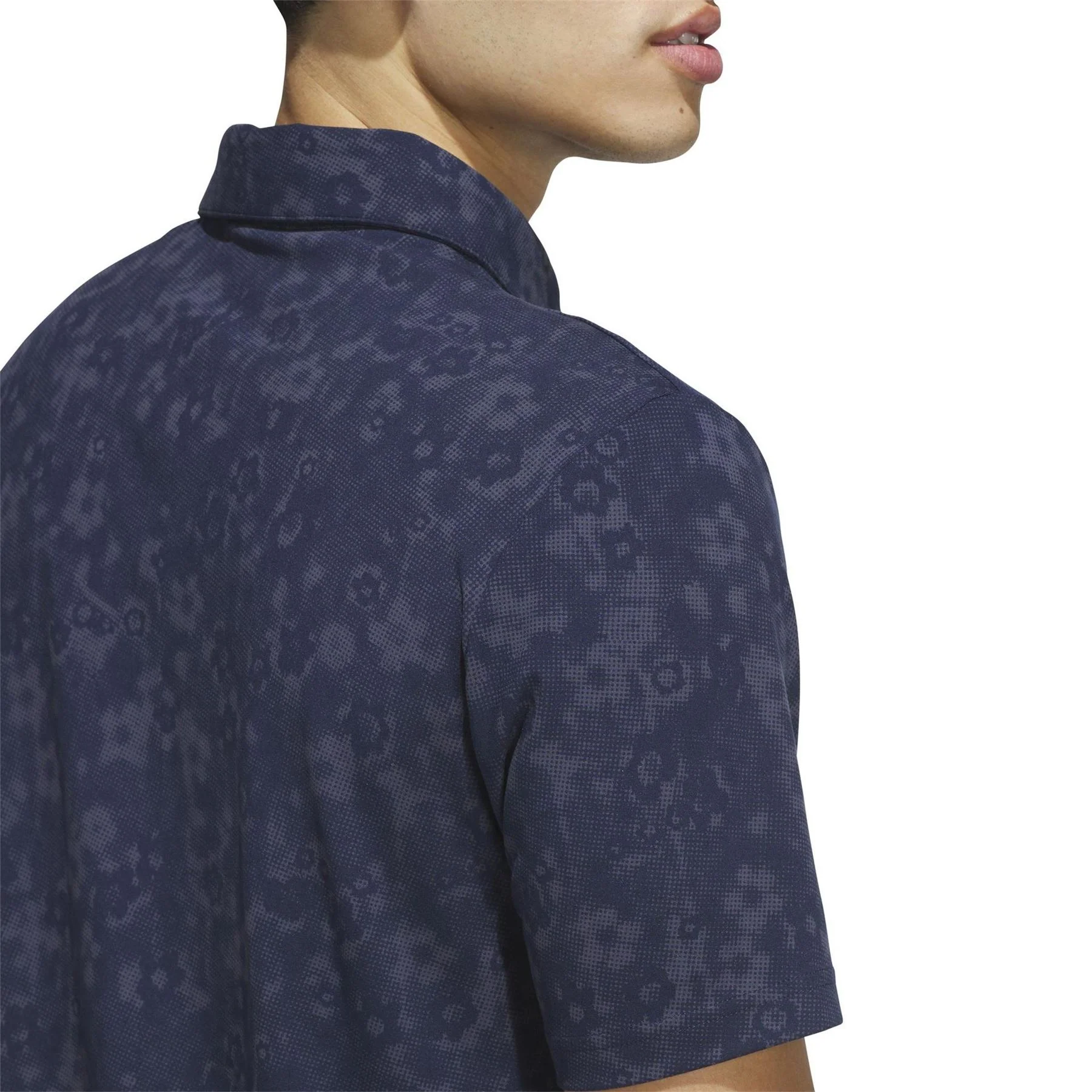 adidas Short Sleeve Print Polo Shirt - Image 5