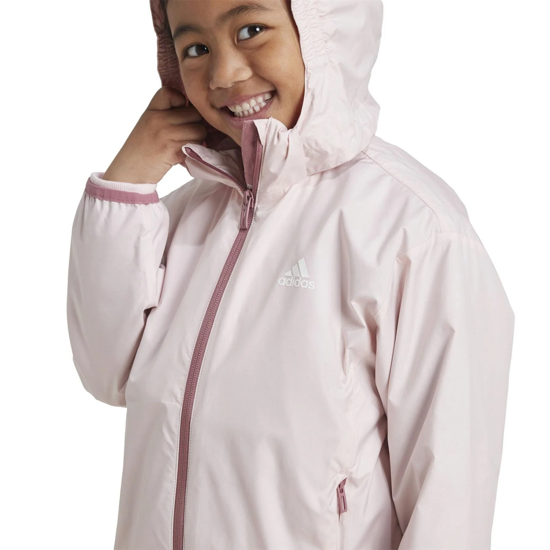 adidas Utility Detachable Hood Long Sleeve Performance Training Jacket - Image 6