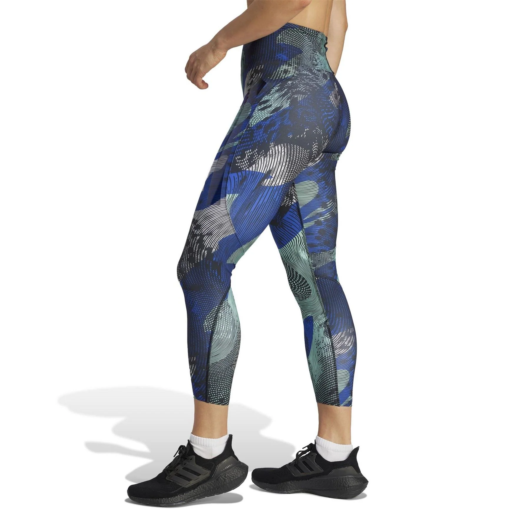 adidas Womens Allover Print 7 8 Leggings - Image 5