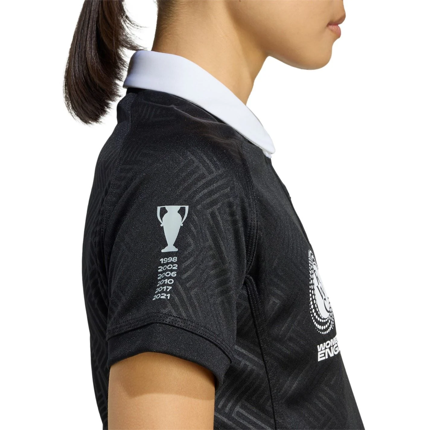 adidas Womens Black Ferns World Cup Home Shirt 2025 - Image 6