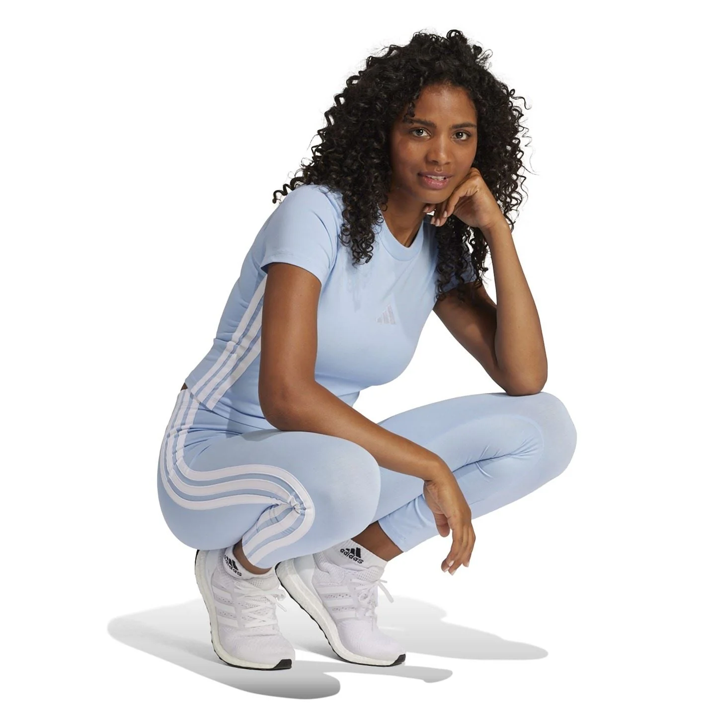 adidas Womens Essentials 3 Stripe Leggings - Image 16