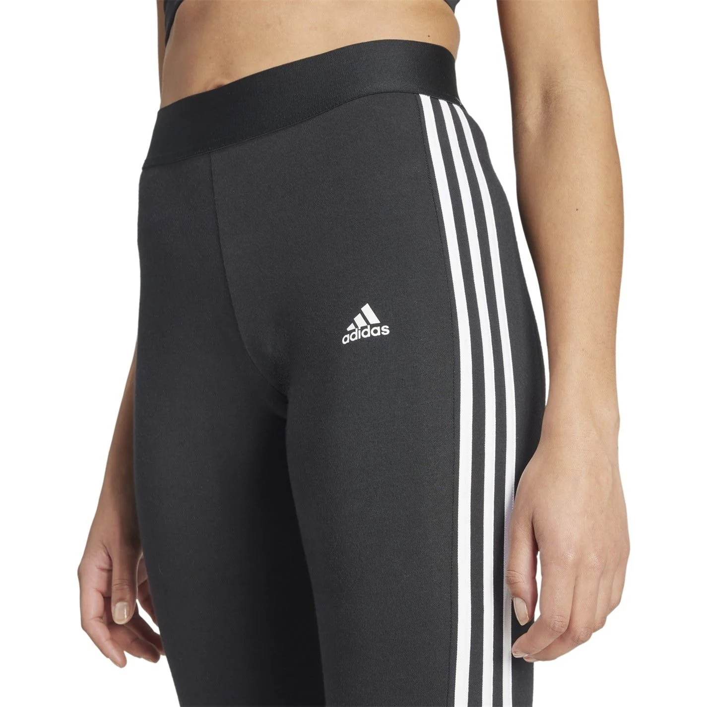 adidas Womens Essentials 3 Stripe Leggings - Image 5