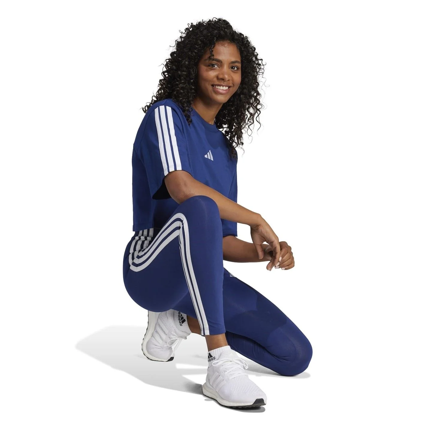 adidas Womens Essentials 3 Stripe Leggings - Image 59