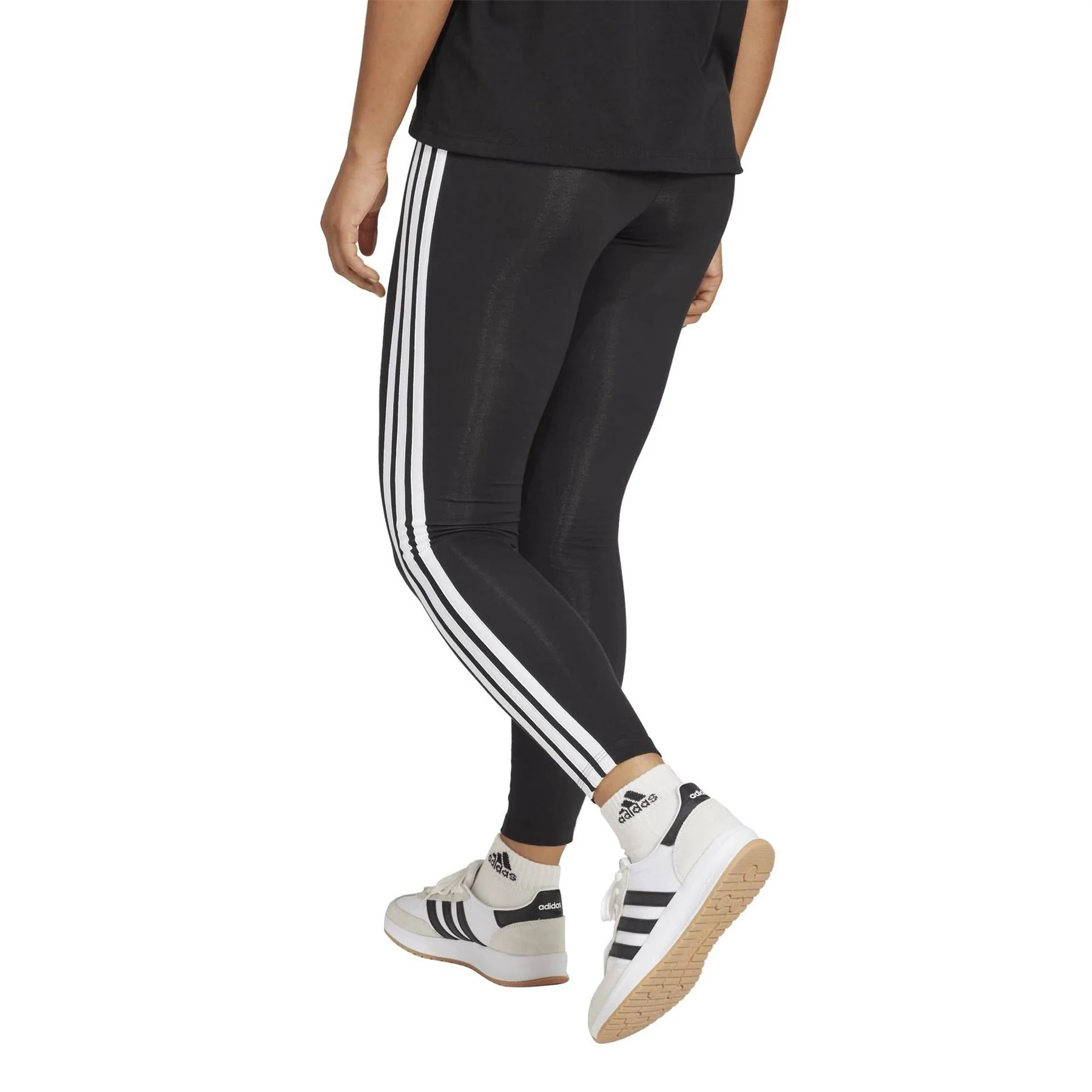 adidas Womens Essentials 3 Stripe Leggings - Image 9