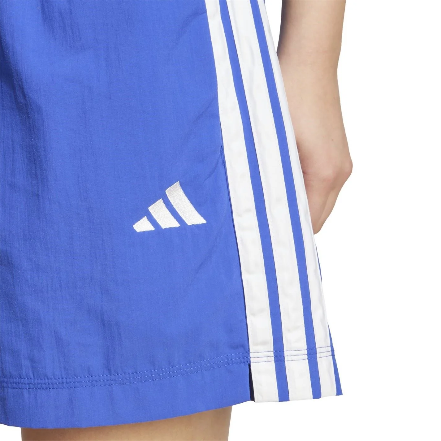 adidas Womens Essentials 3 Stripes Lifestyle Woven Shorts - Image 3