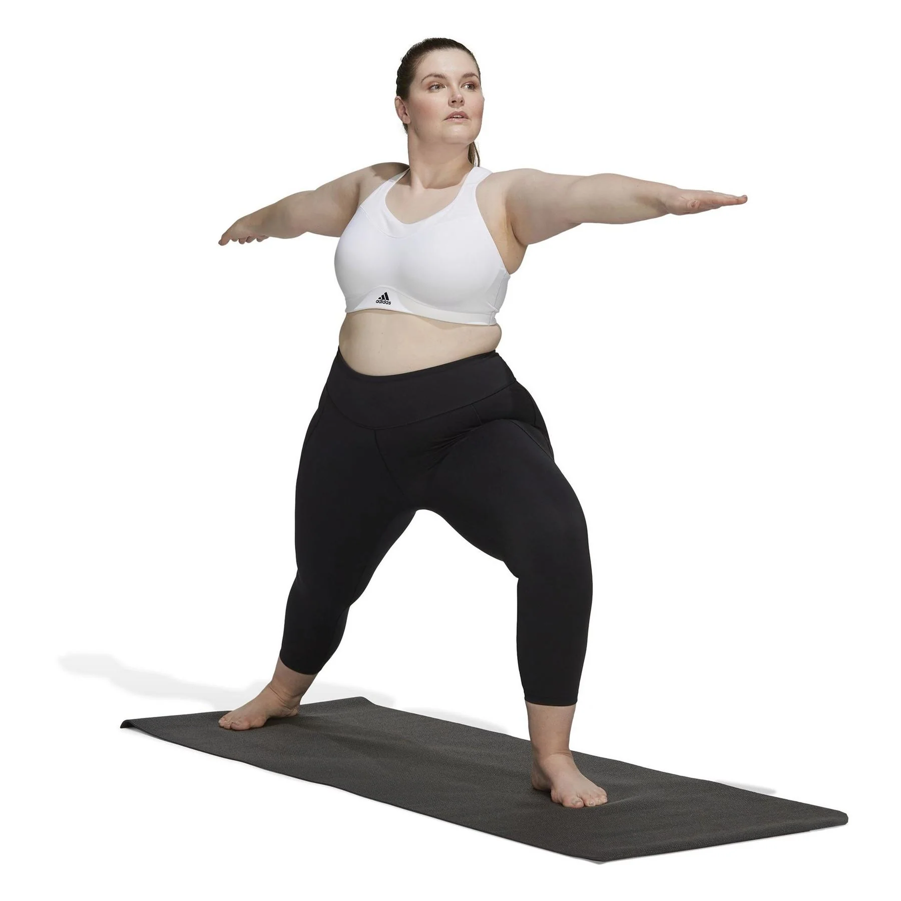 adidas Womens Studio 7 8 Leggings Plus Size - Image 5