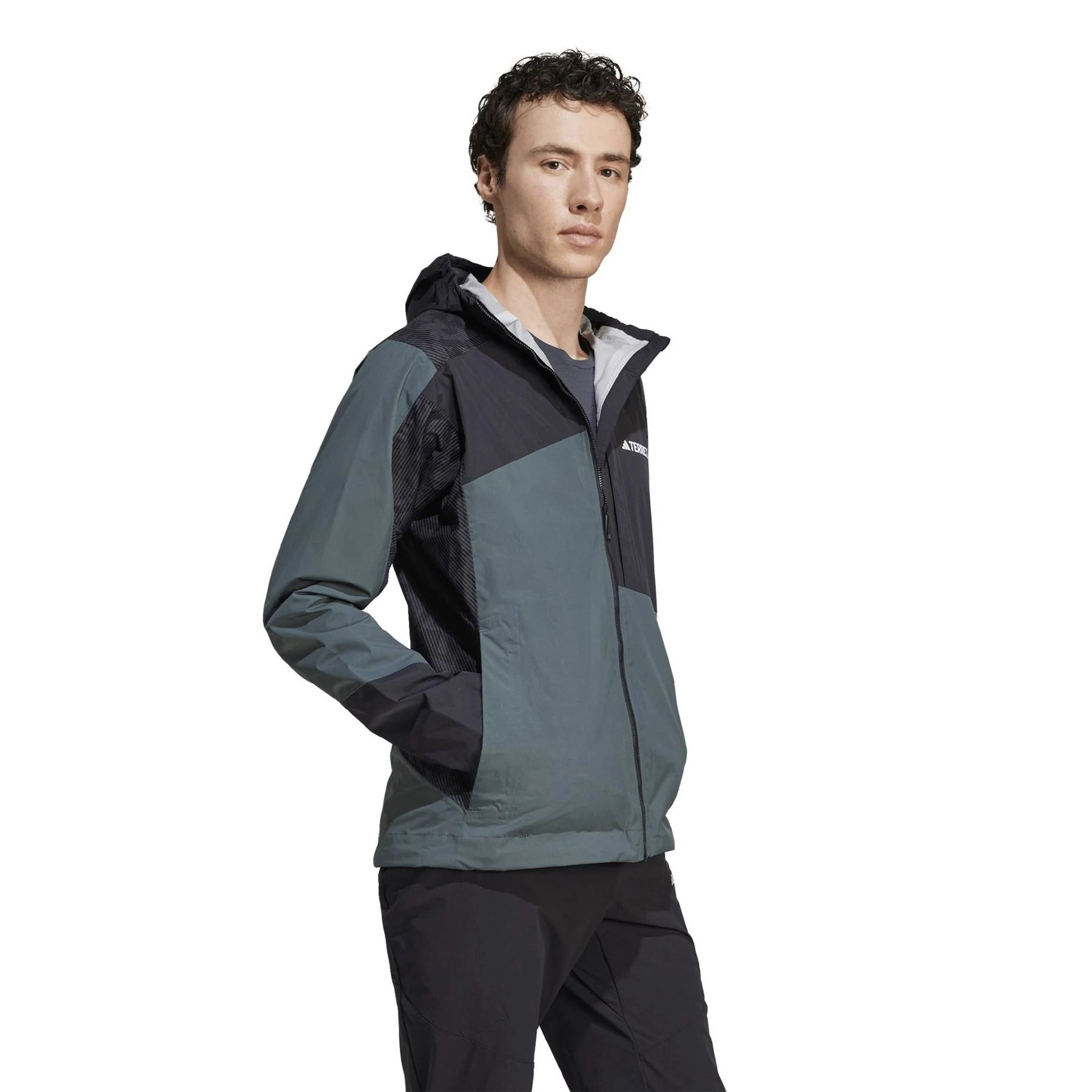 adidas Express Hybrid Rear Performance Running Jacket - Image 6
