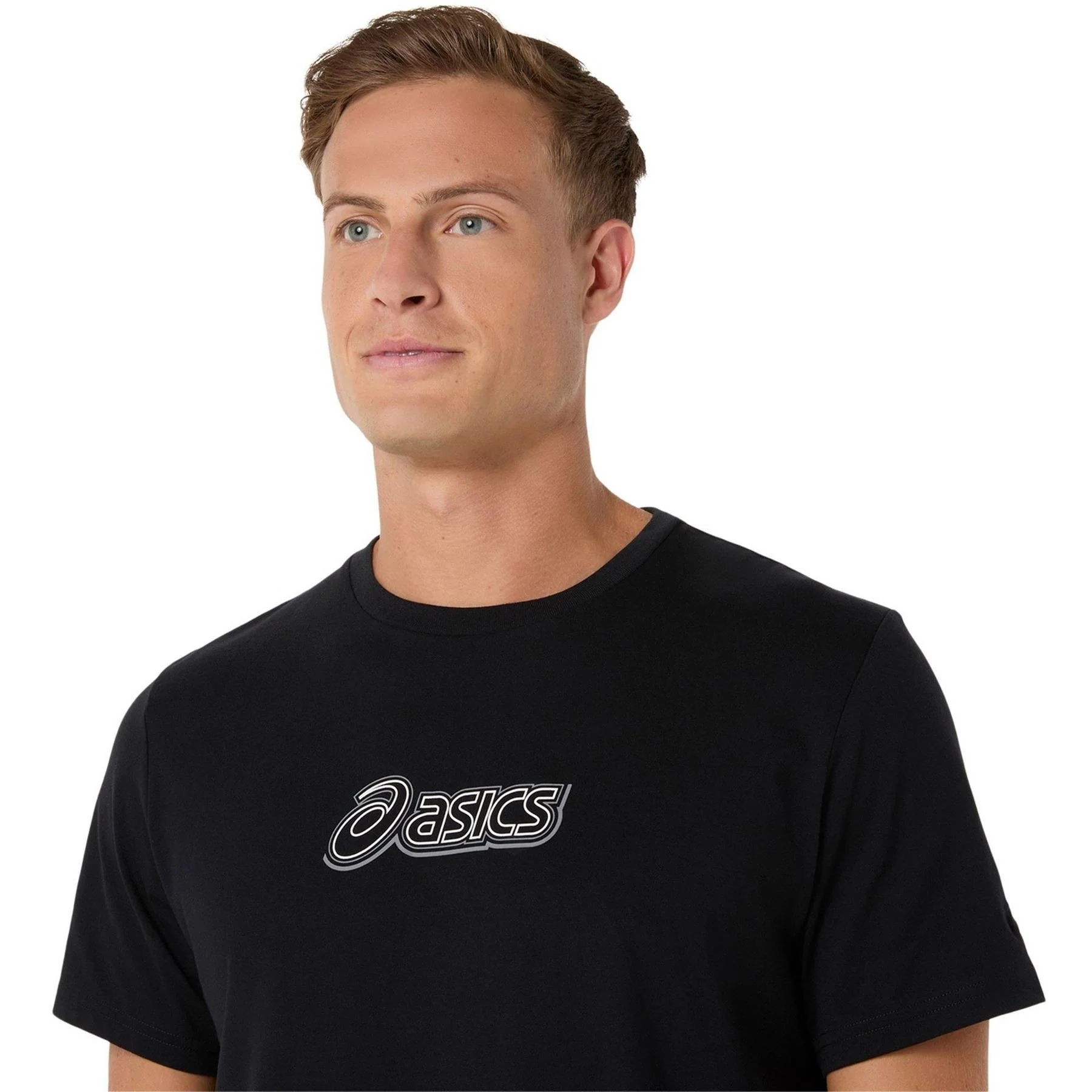 Asics Logo Tee Short Sleeve Performance Running Top - Image 3