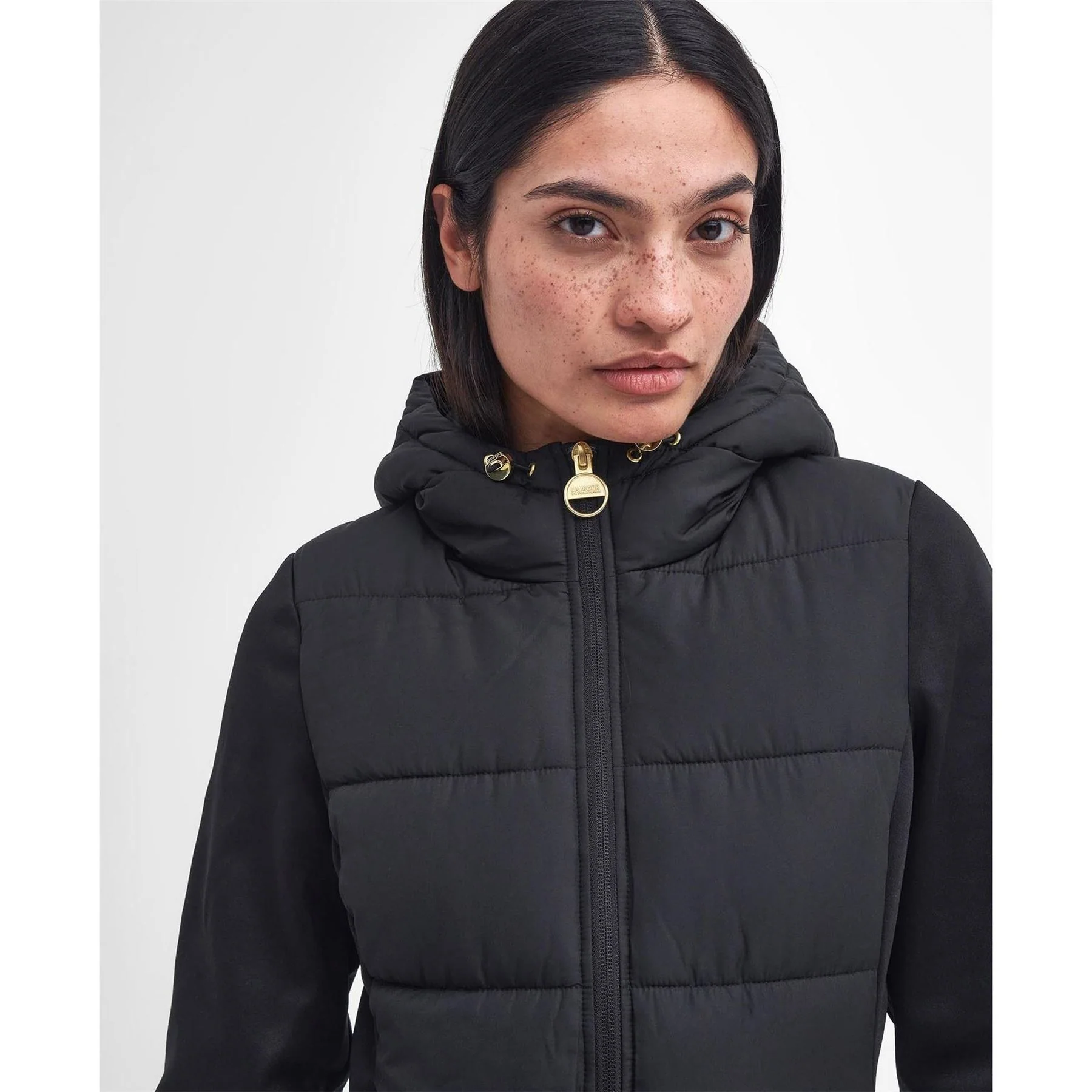 Barbour International Bondar Quilted Hooded Hybrid Jacket - Image 4