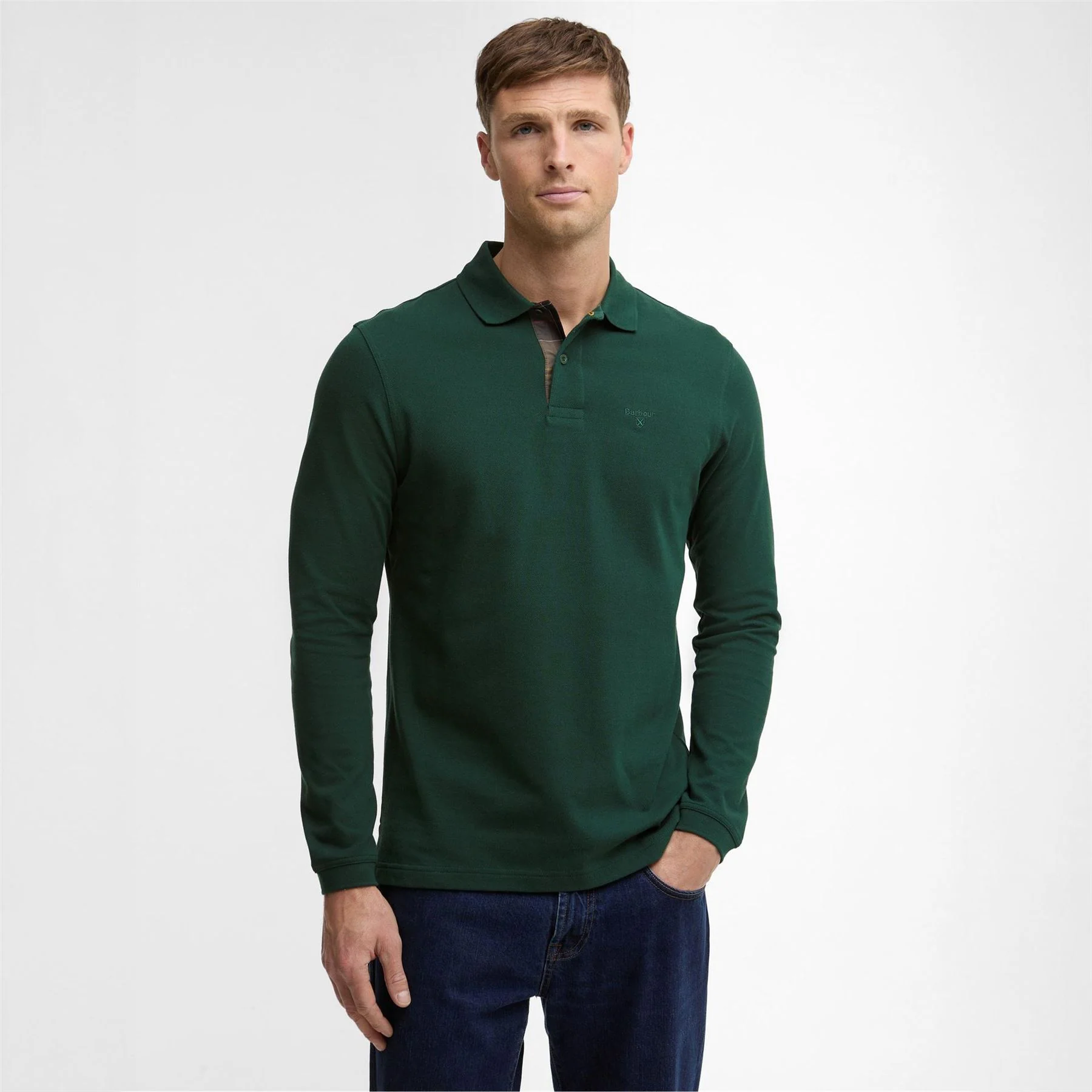 Barbour Long Sleeved Polo Shirt - Image 13