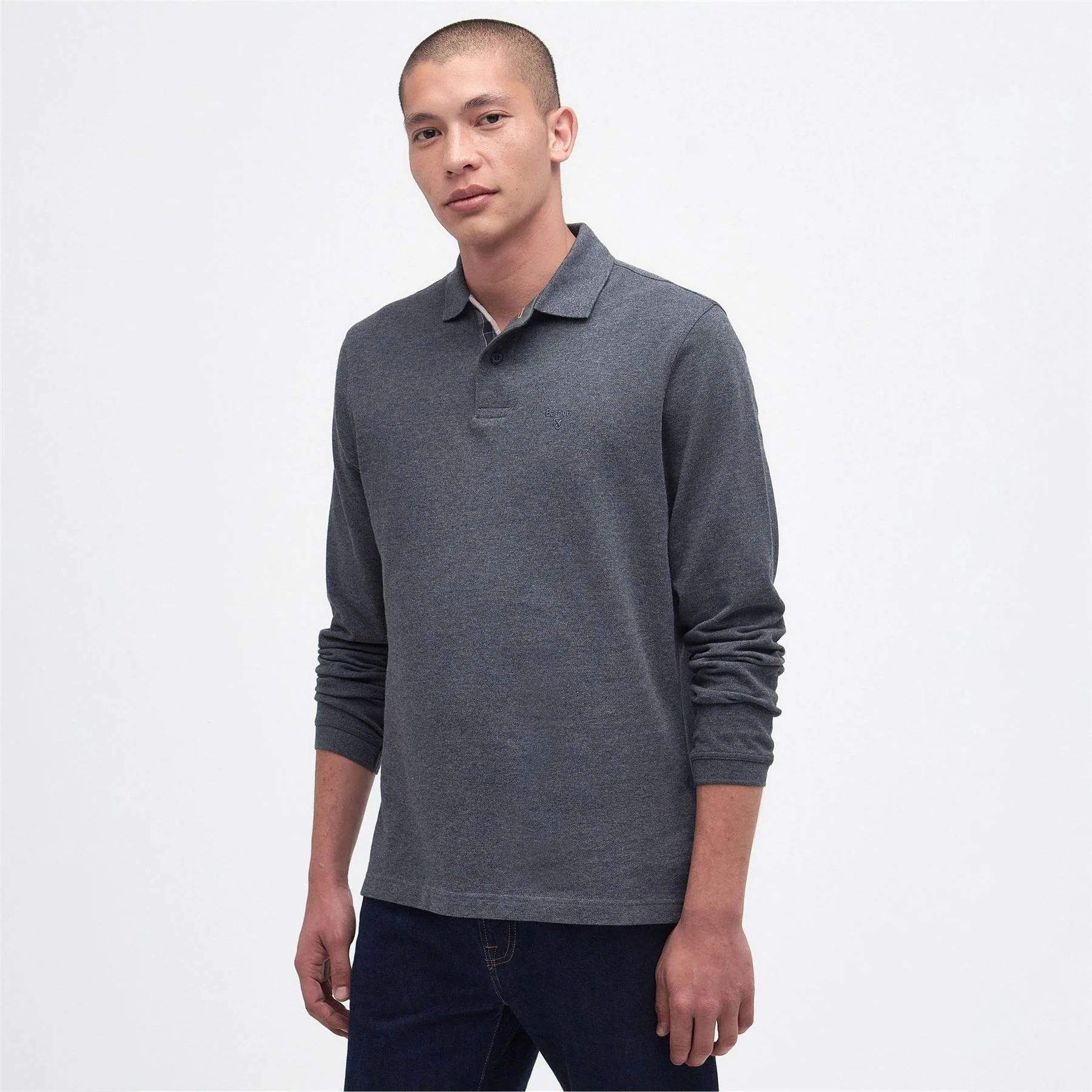 Barbour Long Sleeved Polo Shirt - Image 3