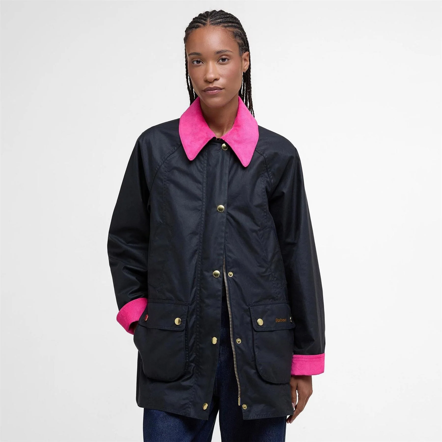 Barbour Modern Beadnell Waxed Cotton Long Sleeve Wax Jacket - Image 2
