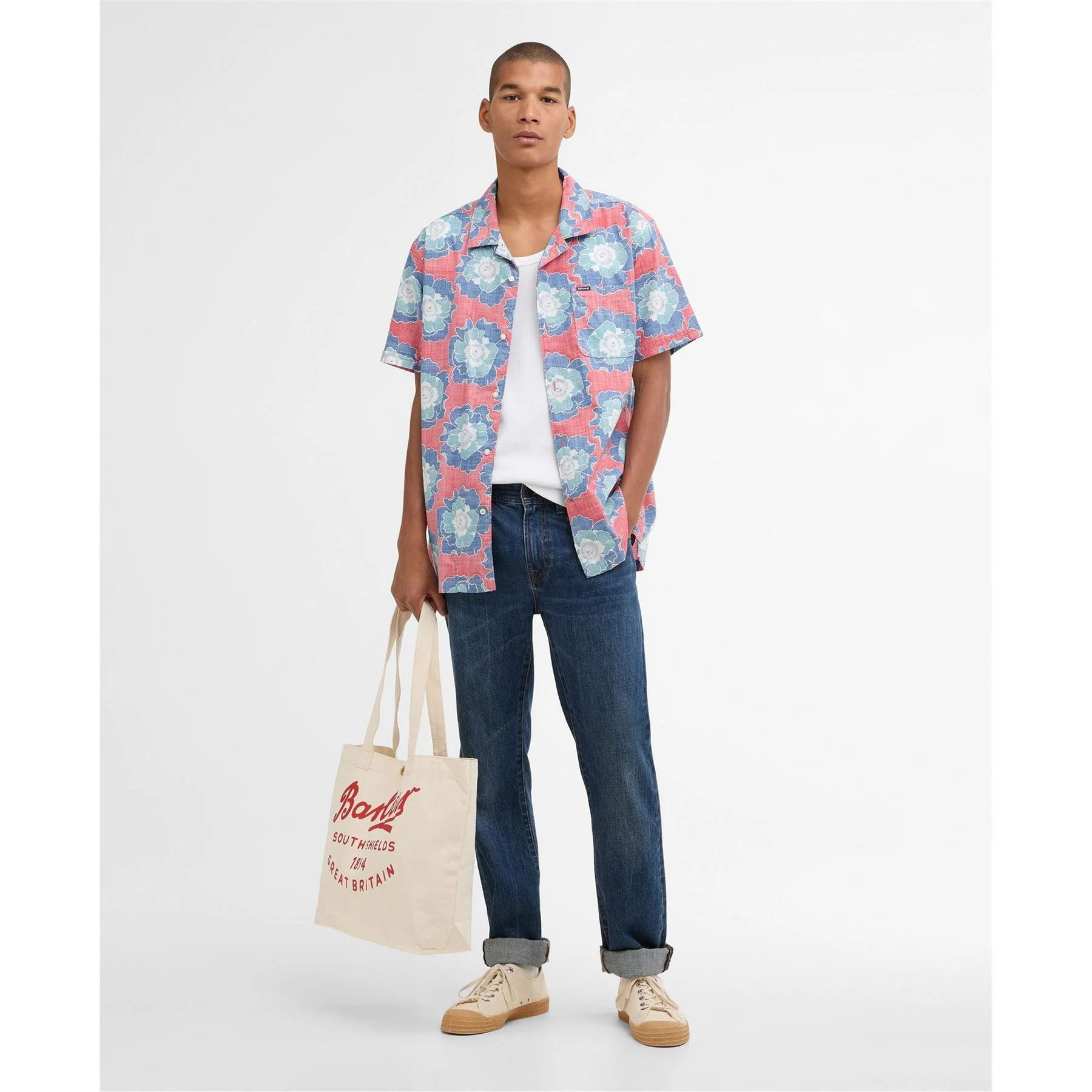 Barbour Patterned Short Sleeve Shirt - Image 5