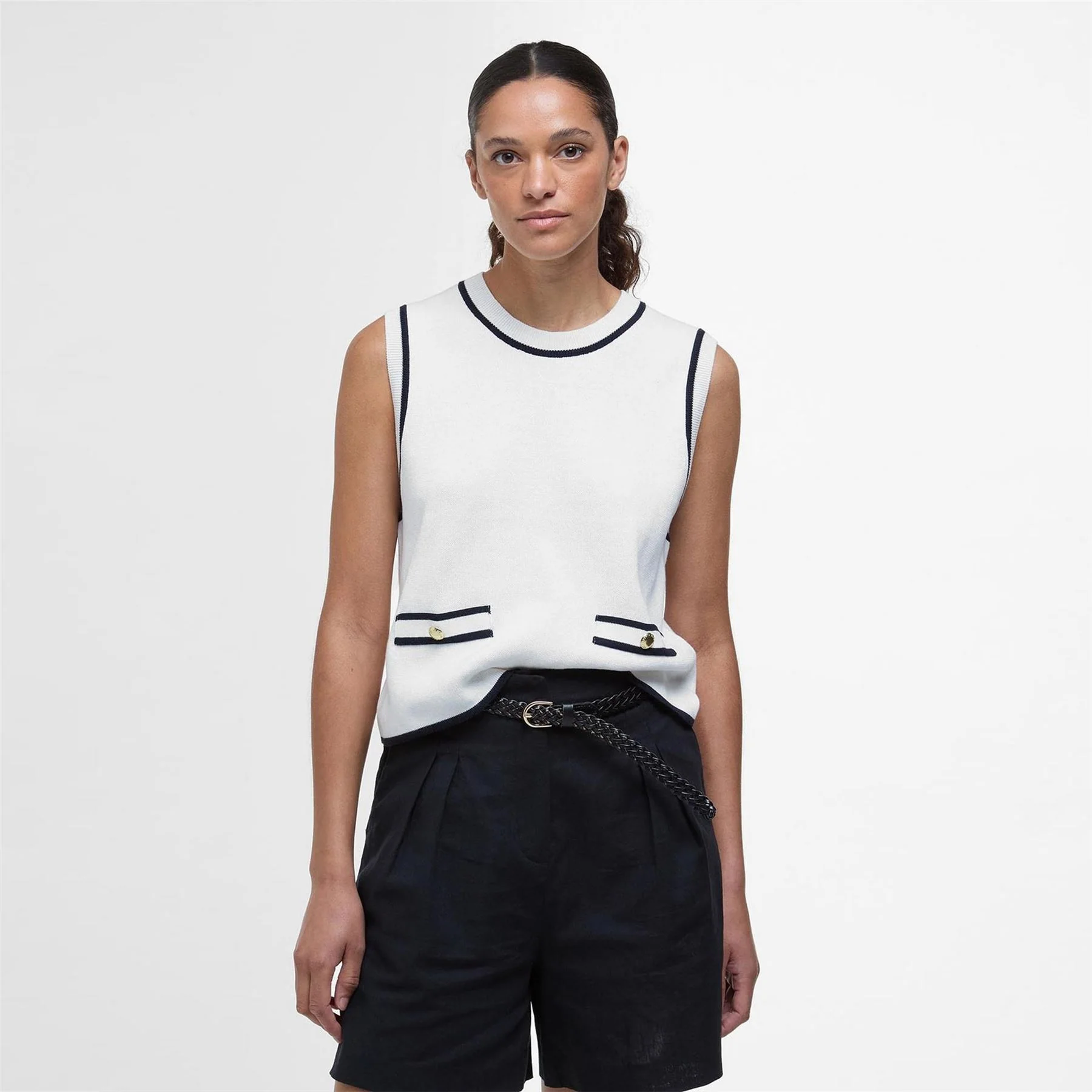 Barbour Sleeveless Knitted Jumper - Image 2